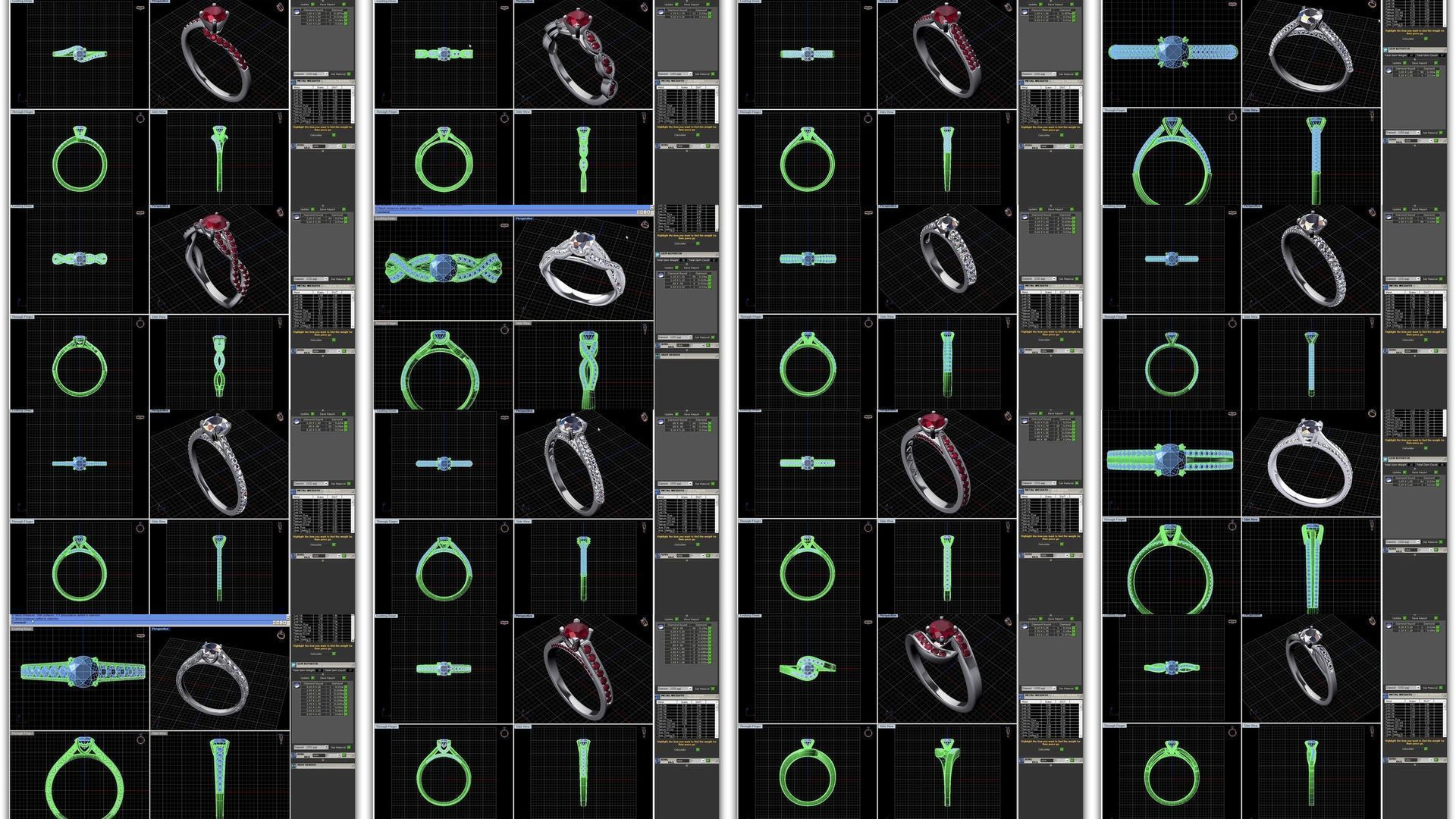 3DM 493 ENGAGEMENT RING FILES 3D Model Collection_19