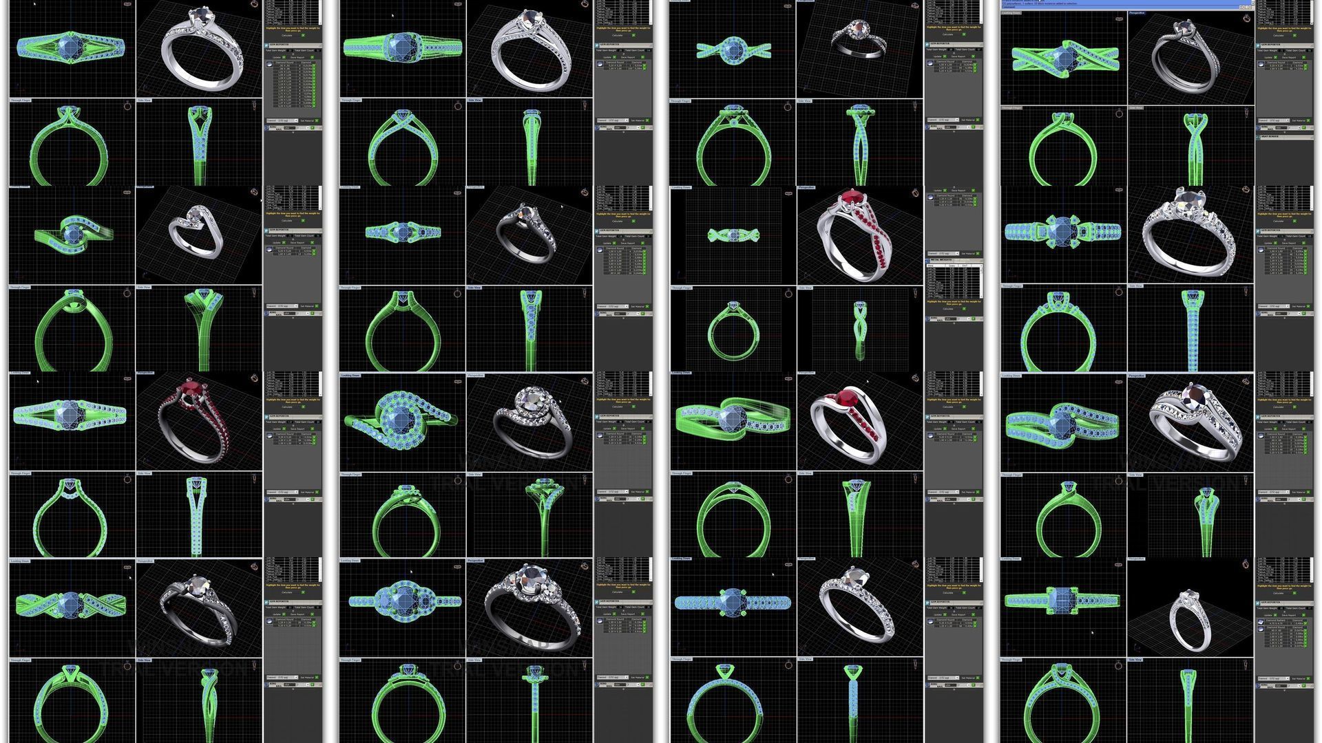 3DM 493 ENGAGEMENT RING FILES 3D Model Collection_2