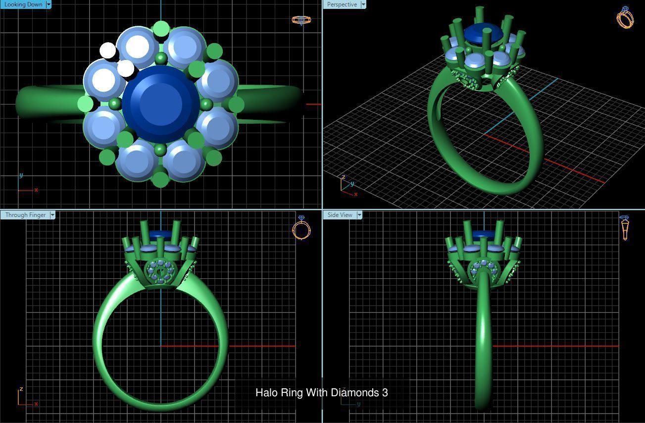3DM 493 ENGAGEMENT RING FILES 3D Model Collection_93