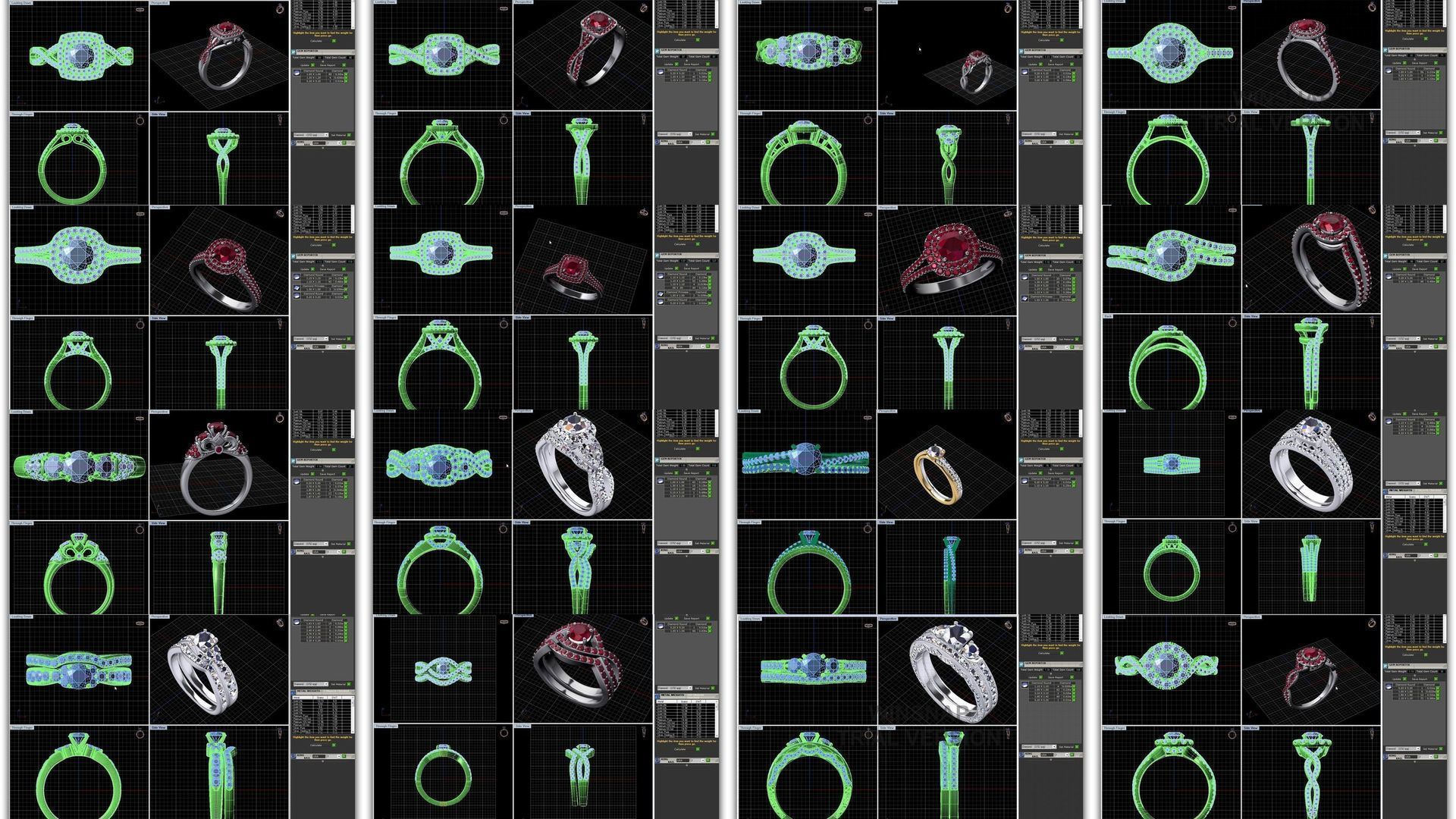 3DM 493 ENGAGEMENT RING FILES 3D Model Collection_23