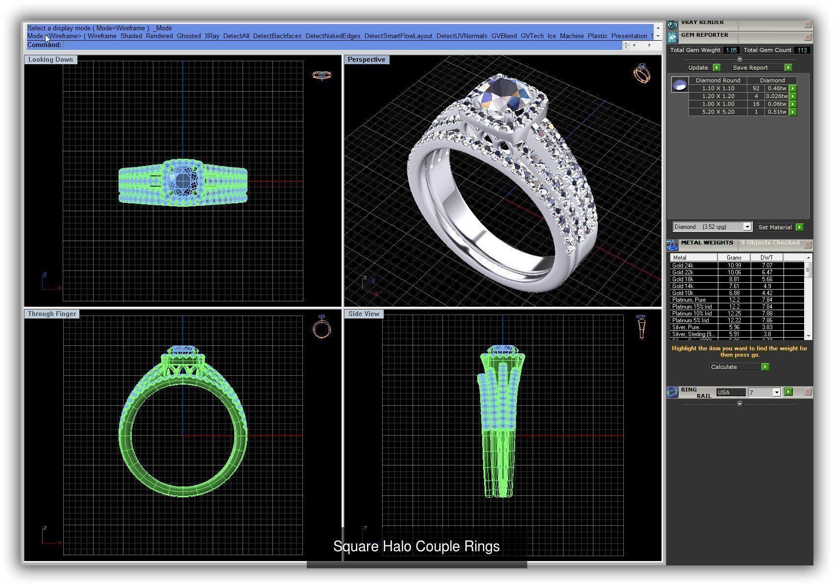 3DM 493 ENGAGEMENT RING FILES 3D Model Collection_248