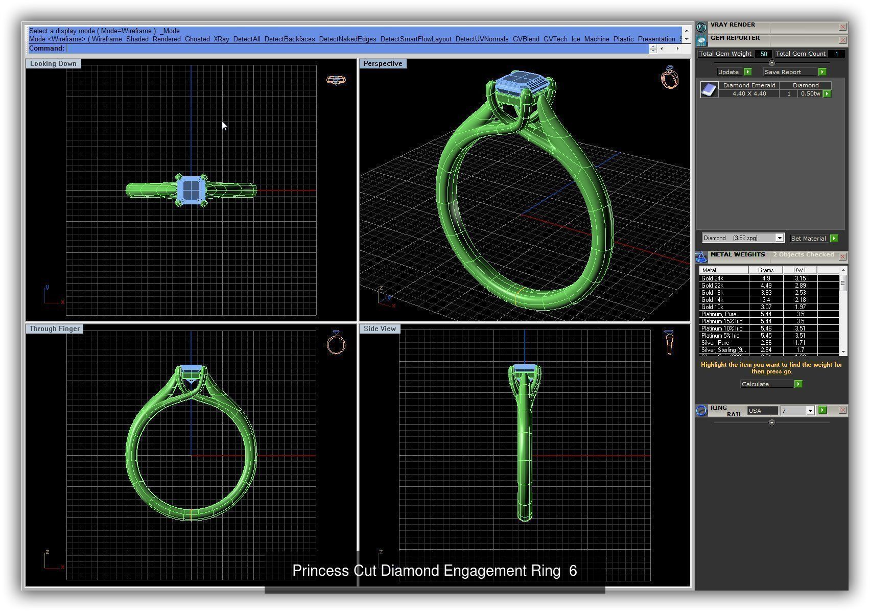 3DM 493 ENGAGEMENT RING FILES 3D Model Collection_143