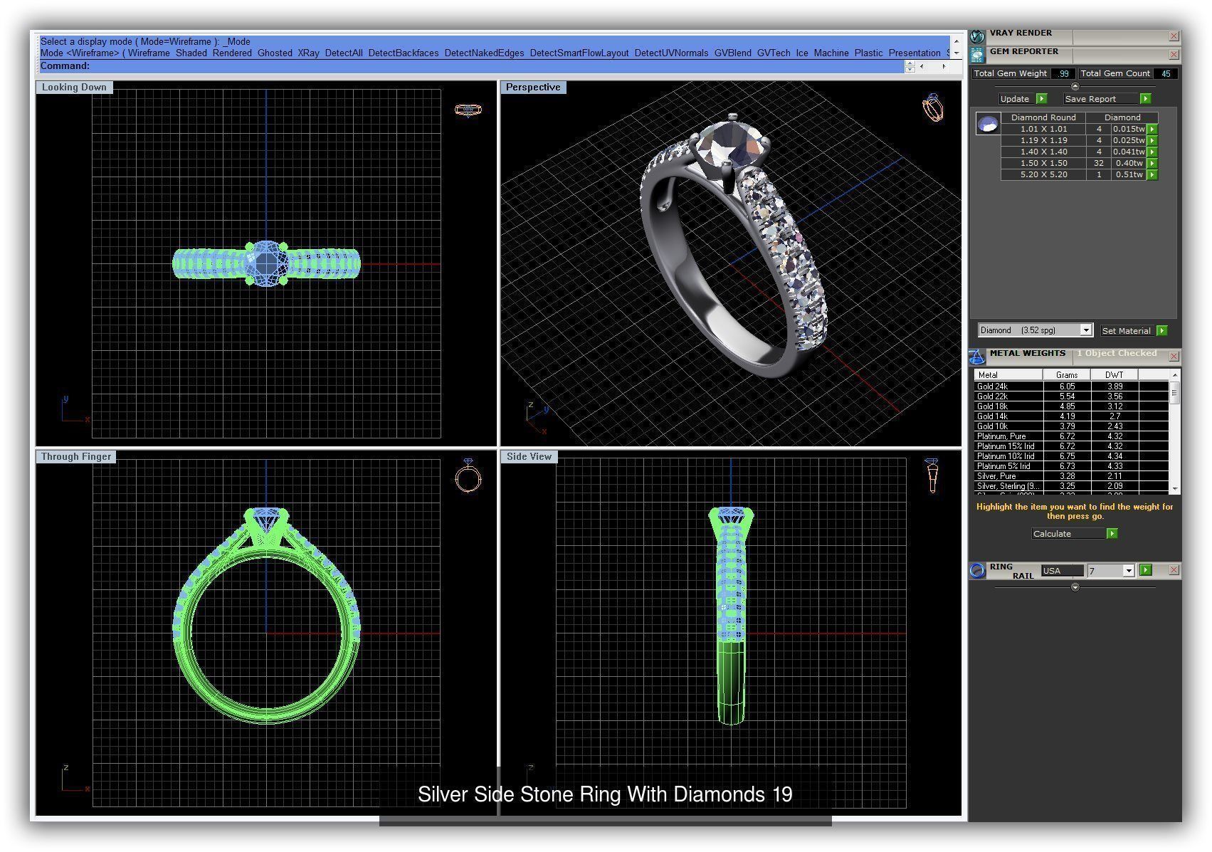 3DM 493 ENGAGEMENT RING FILES 3D Model Collection_195