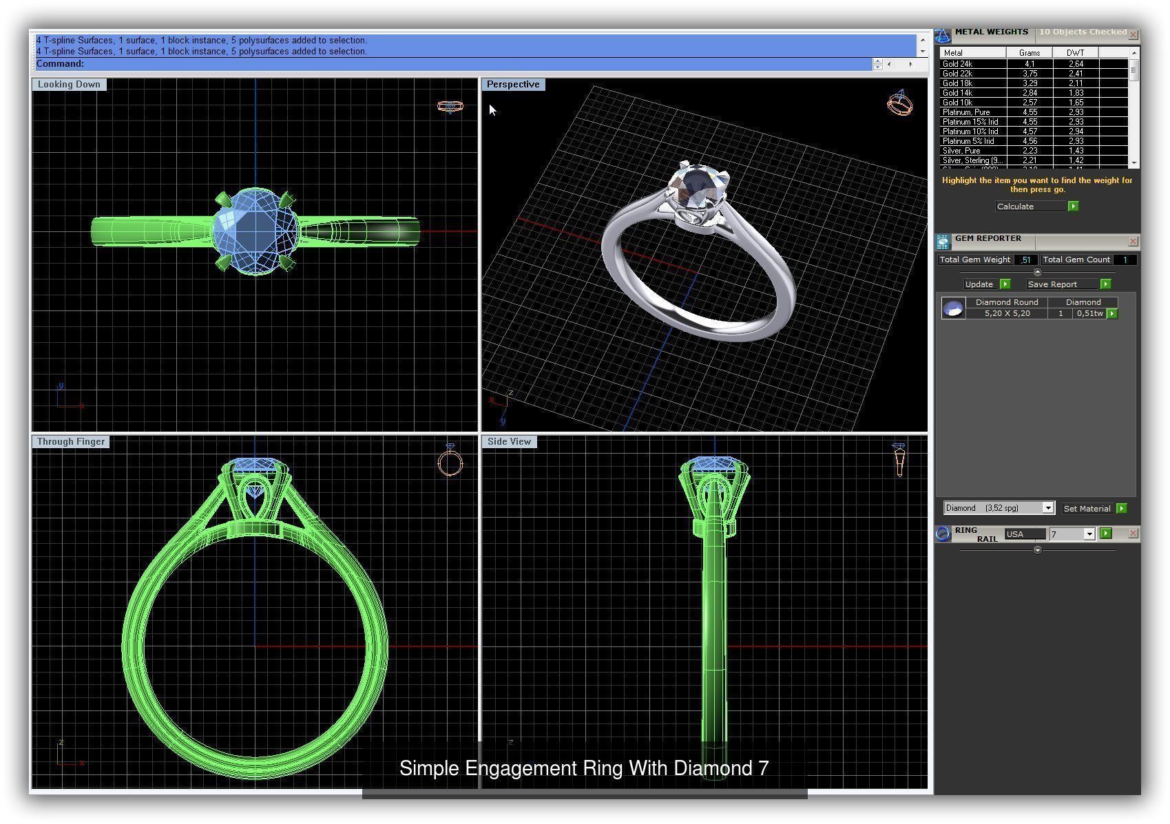 3DM 493 ENGAGEMENT RING FILES 3D Model Collection_127