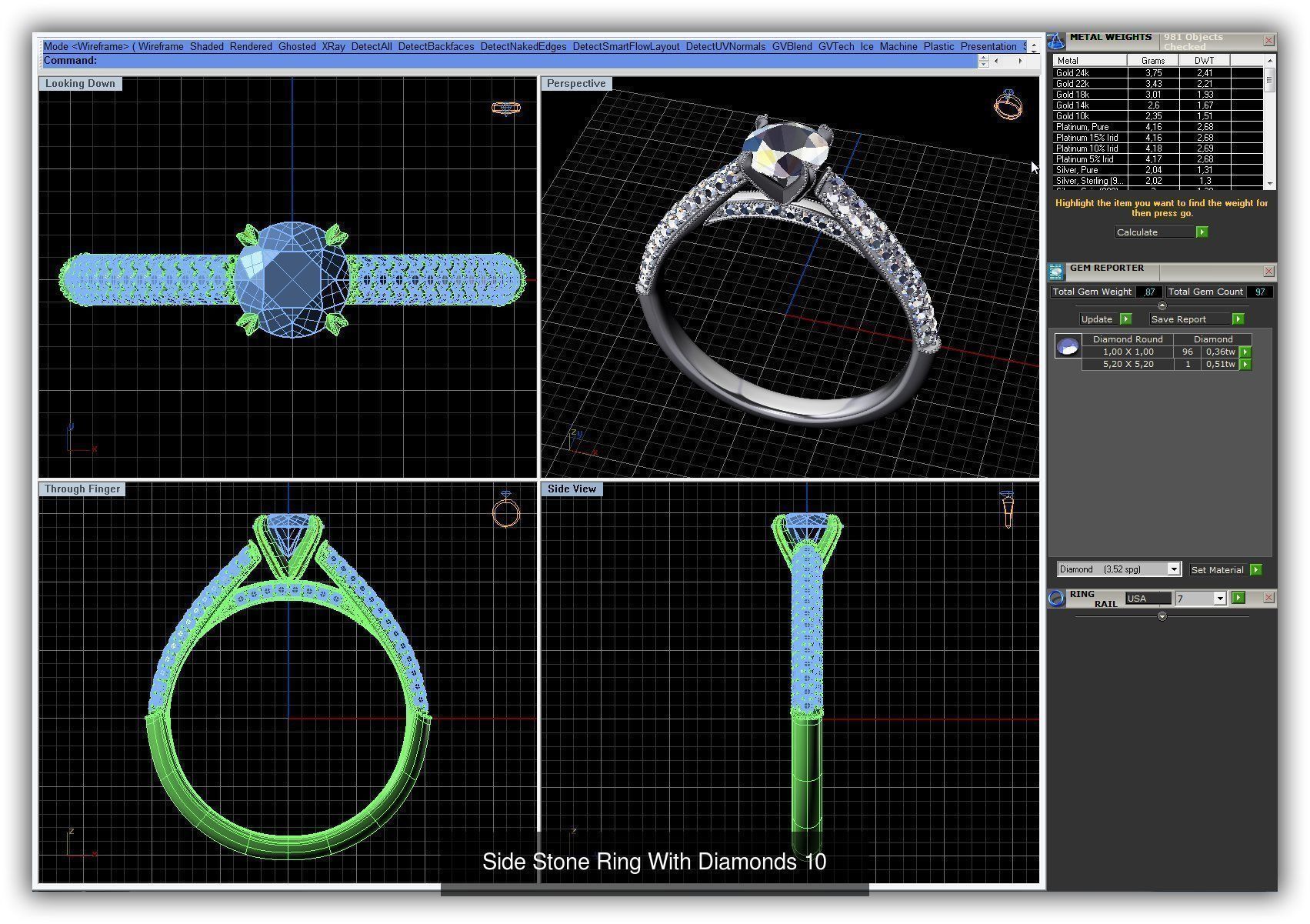 3DM 493 ENGAGEMENT RING FILES 3D Model Collection_192