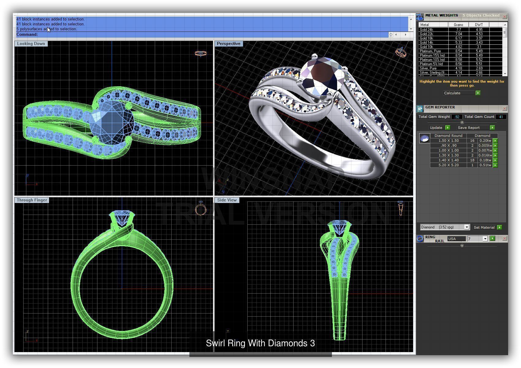 3DM 493 ENGAGEMENT RING FILES 3D Model Collection_216