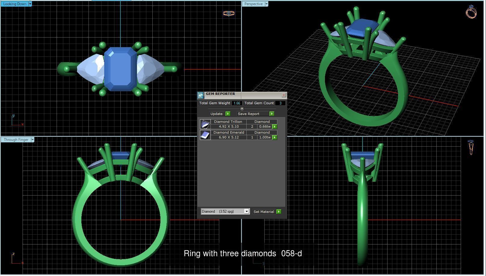 3DM 493 ENGAGEMENT RING FILES 3D Model Collection_48