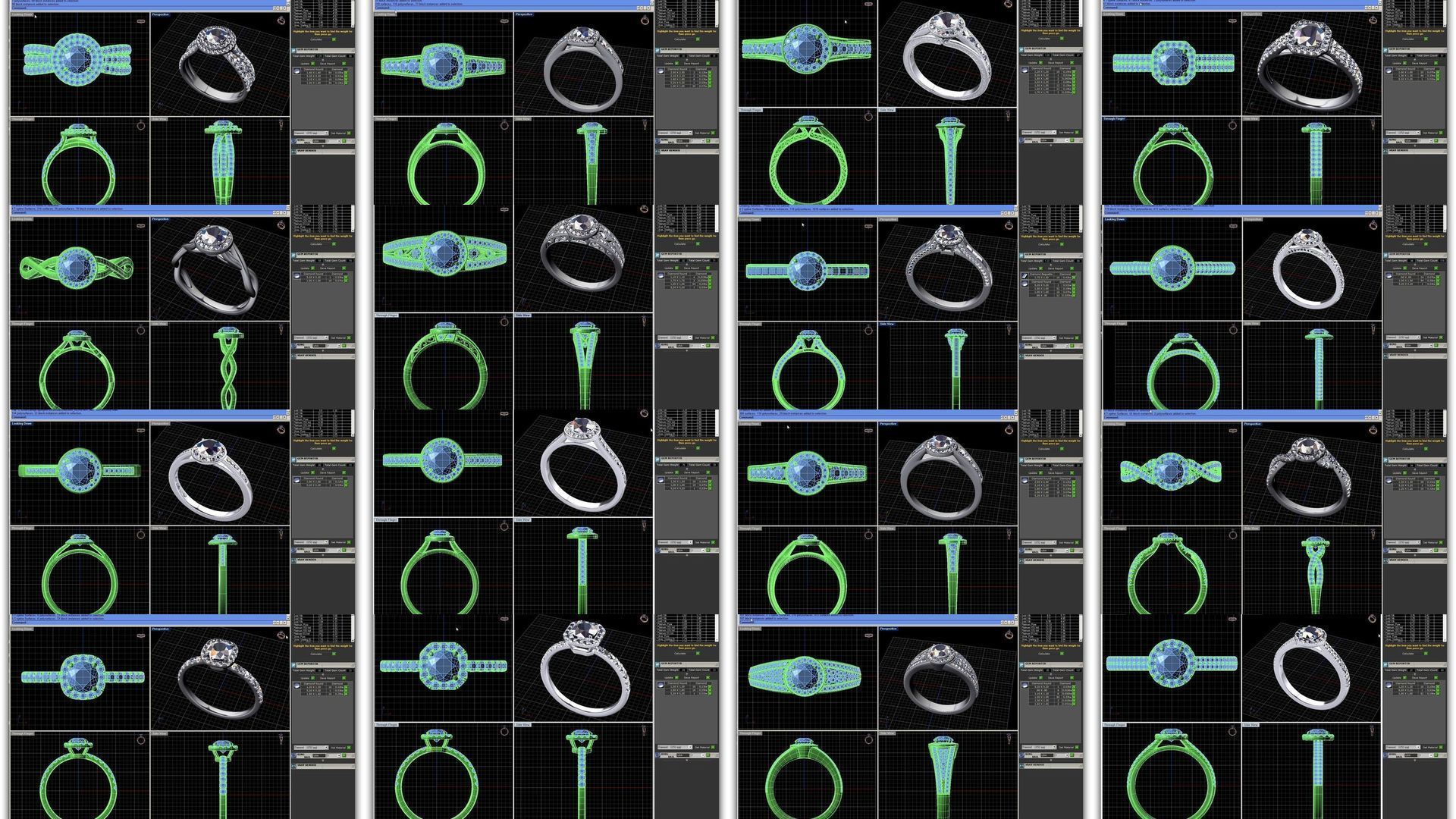 3DM 493 ENGAGEMENT RING FILES 3D Model Collection_38