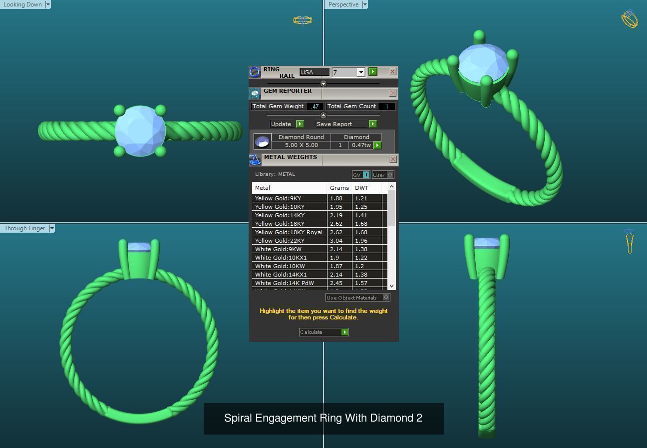 3DM 493 ENGAGEMENT RING FILES 3D Model Collection_24
