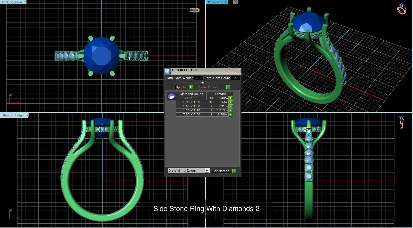 3DM 493 ENGAGEMENT RING FILES 3D Model Collection_103
