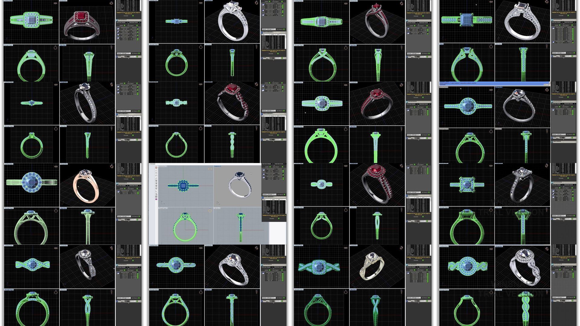 3DM 493 ENGAGEMENT RING FILES 3D Model Collection_21