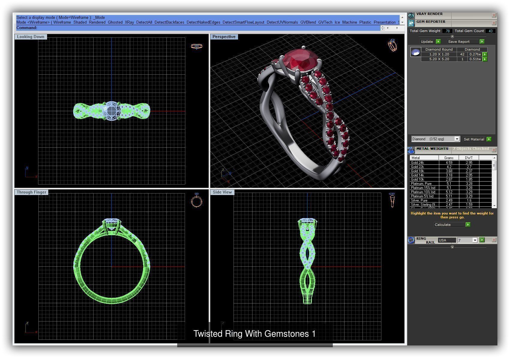 3DM 493 ENGAGEMENT RING FILES 3D Model Collection_193