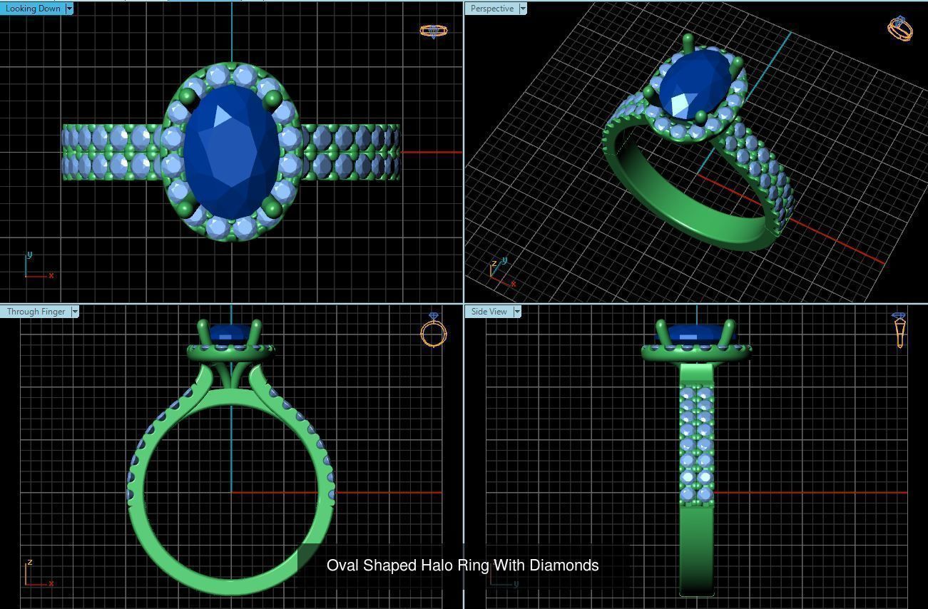 3DM 493 ENGAGEMENT RING FILES 3D Model Collection_86