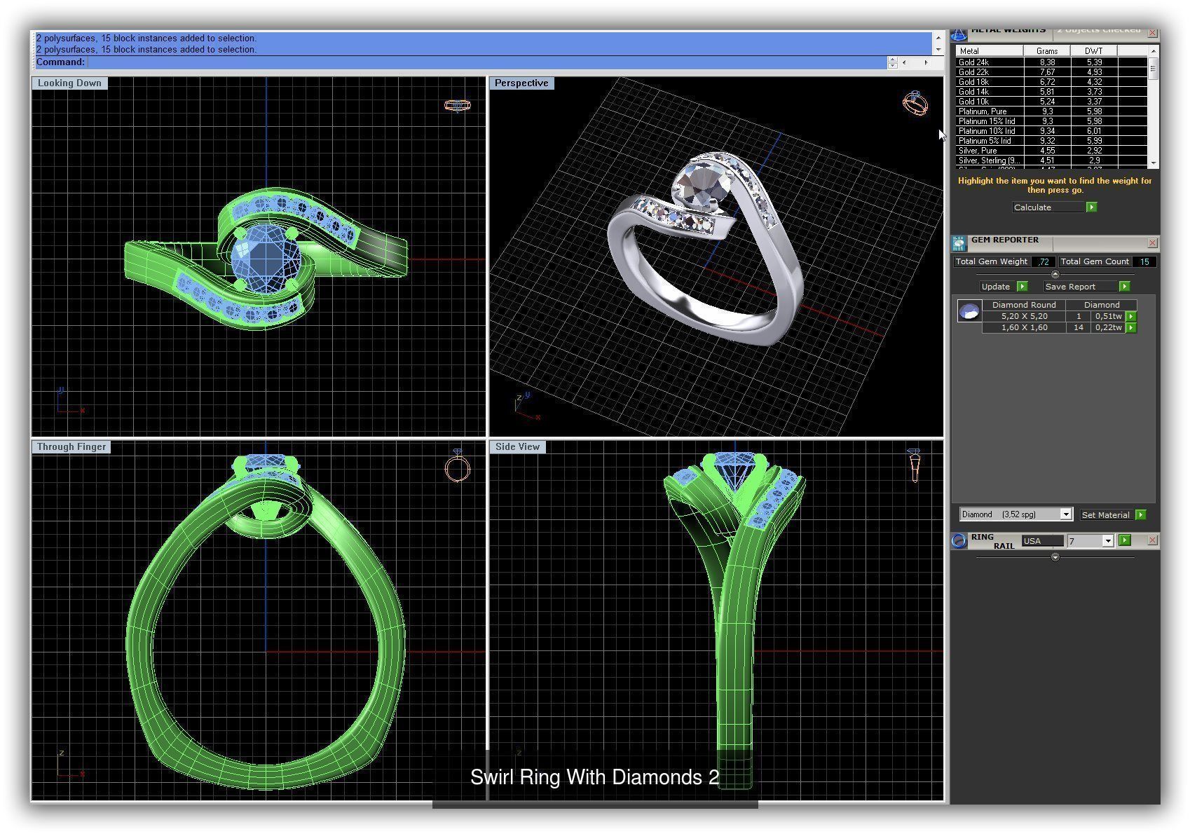 3DM 493 ENGAGEMENT RING FILES 3D Model Collection_209