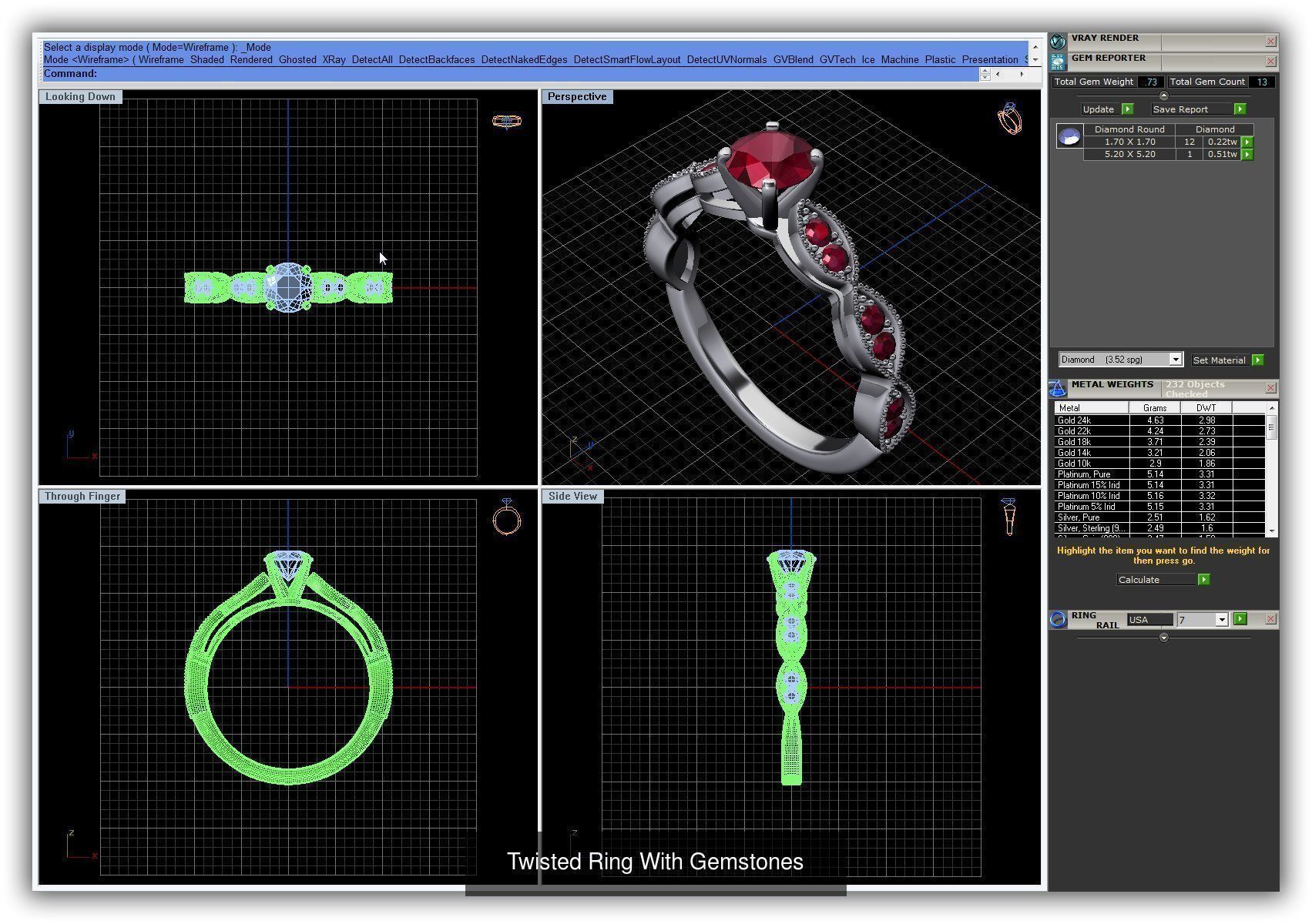 3DM 493 ENGAGEMENT RING FILES 3D Model Collection_190