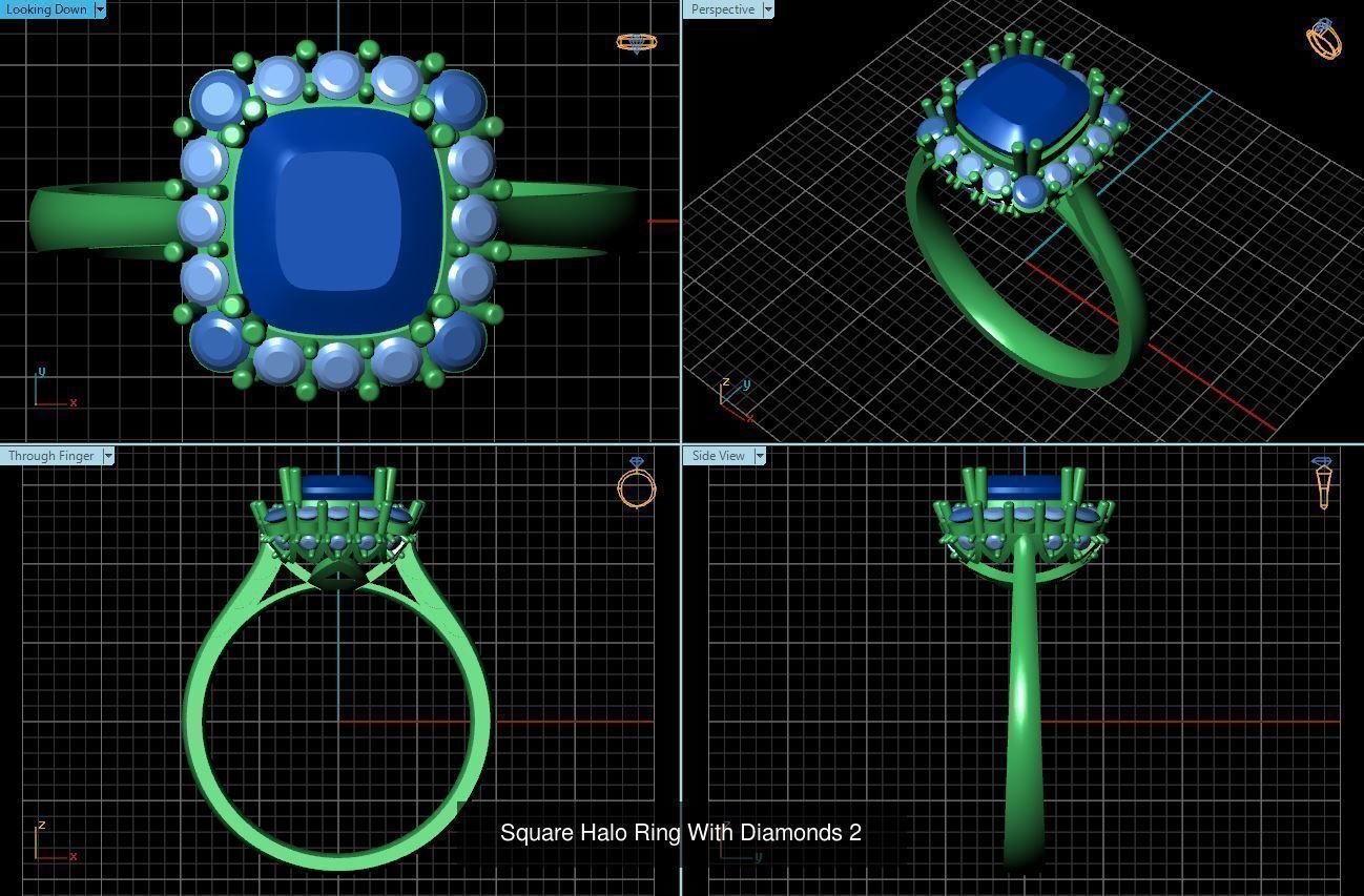 3DM 493 ENGAGEMENT RING FILES 3D Model Collection_96