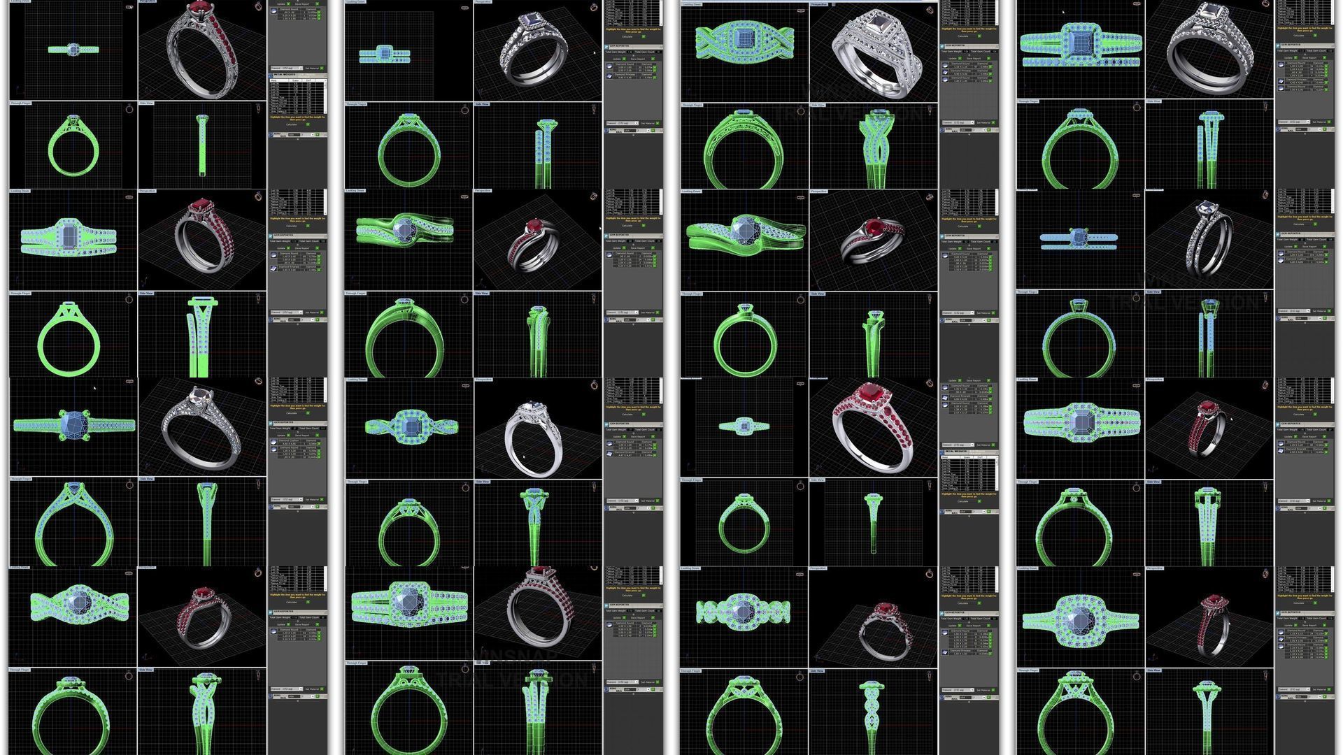 3DM 493 ENGAGEMENT RING FILES 3D Model Collection_29