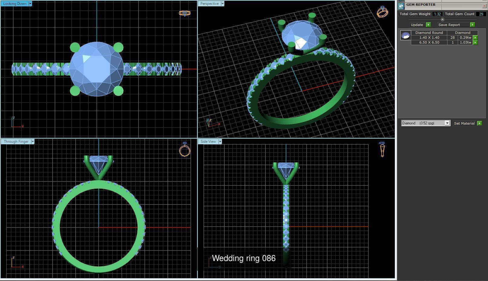 3DM 493 ENGAGEMENT RING FILES 3D Model Collection_36