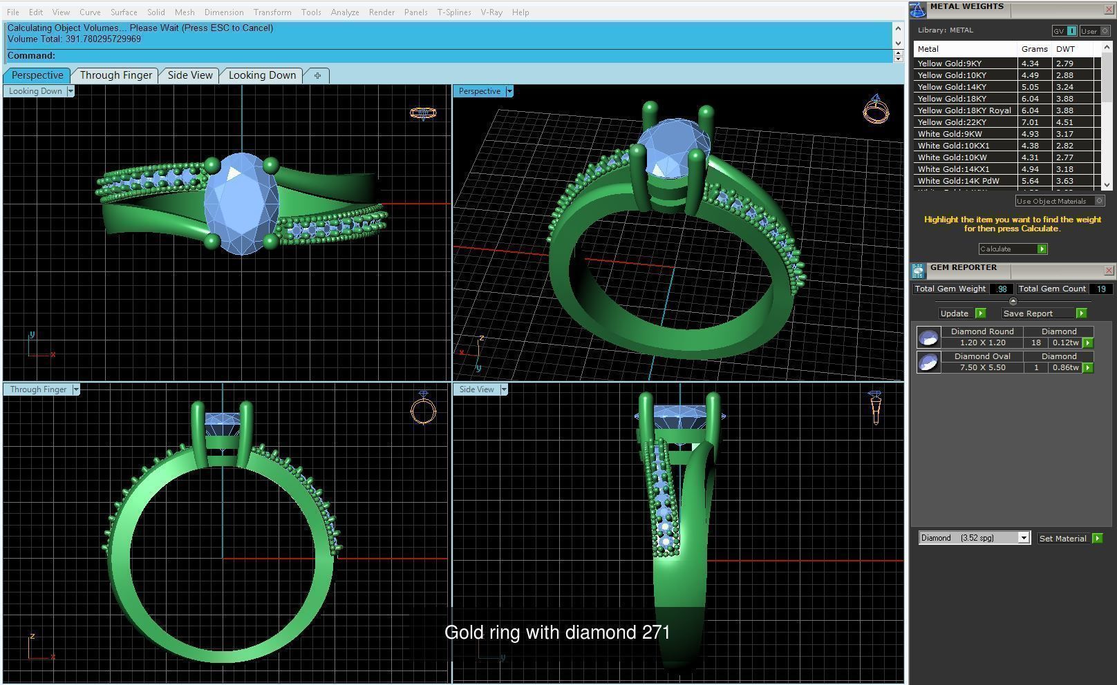 3DM 493 ENGAGEMENT RING FILES 3D Model Collection_72