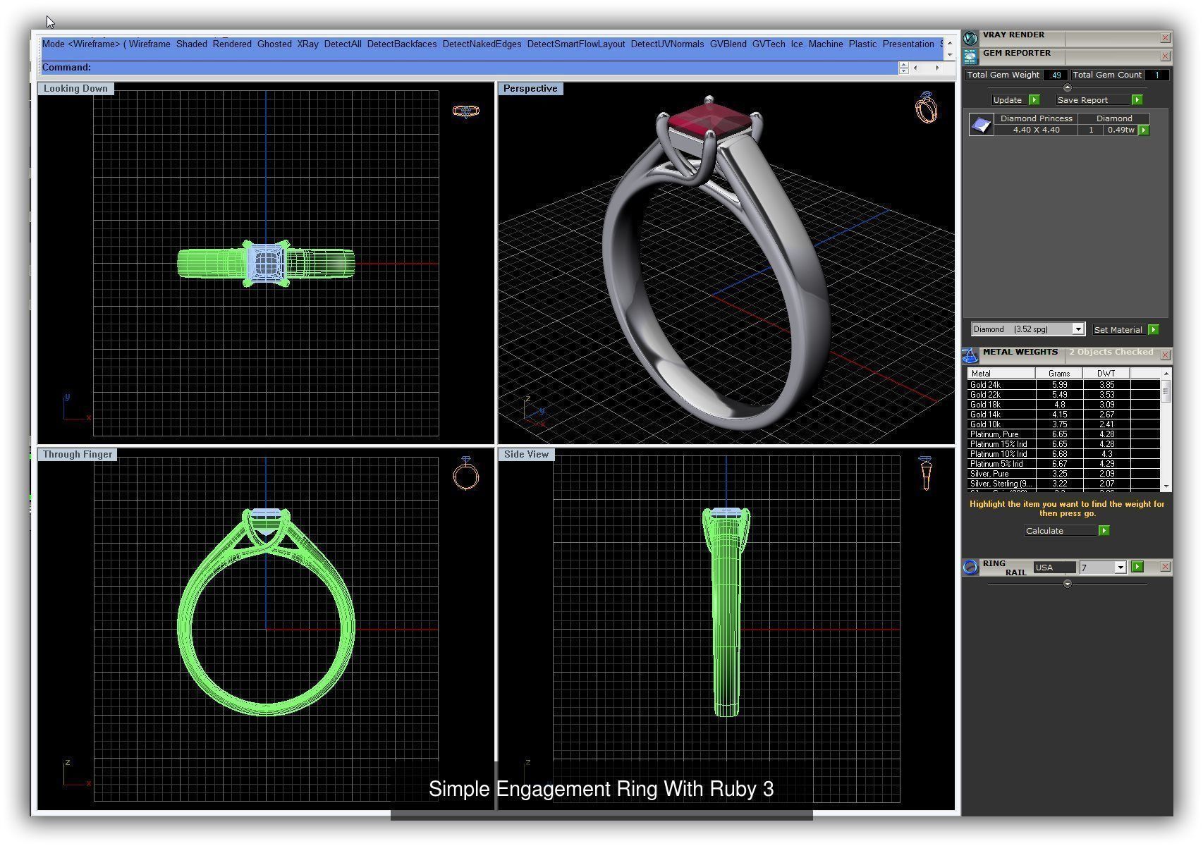3DM 493 ENGAGEMENT RING FILES 3D Model Collection_138