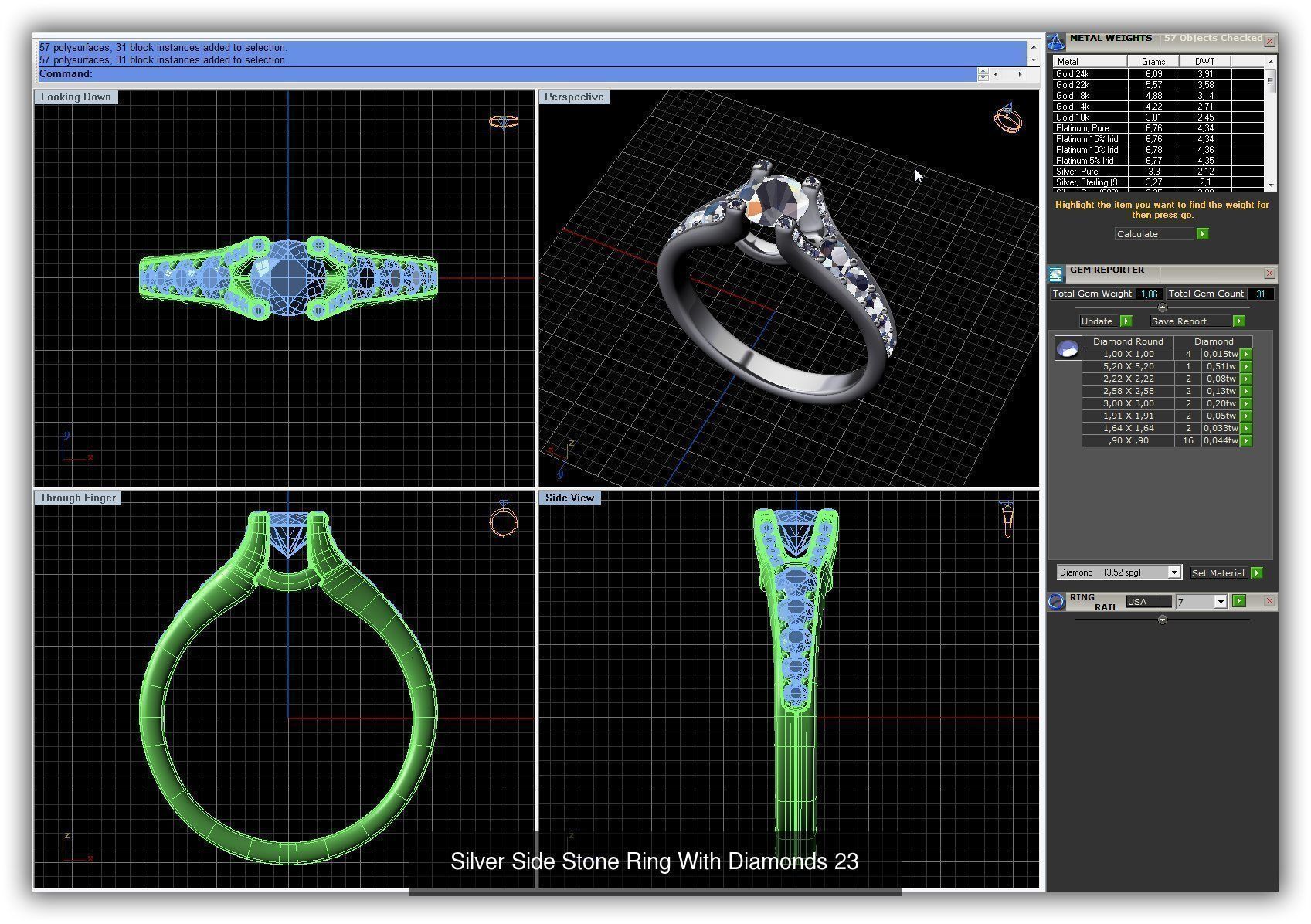 3DM 493 ENGAGEMENT RING FILES 3D Model Collection_210