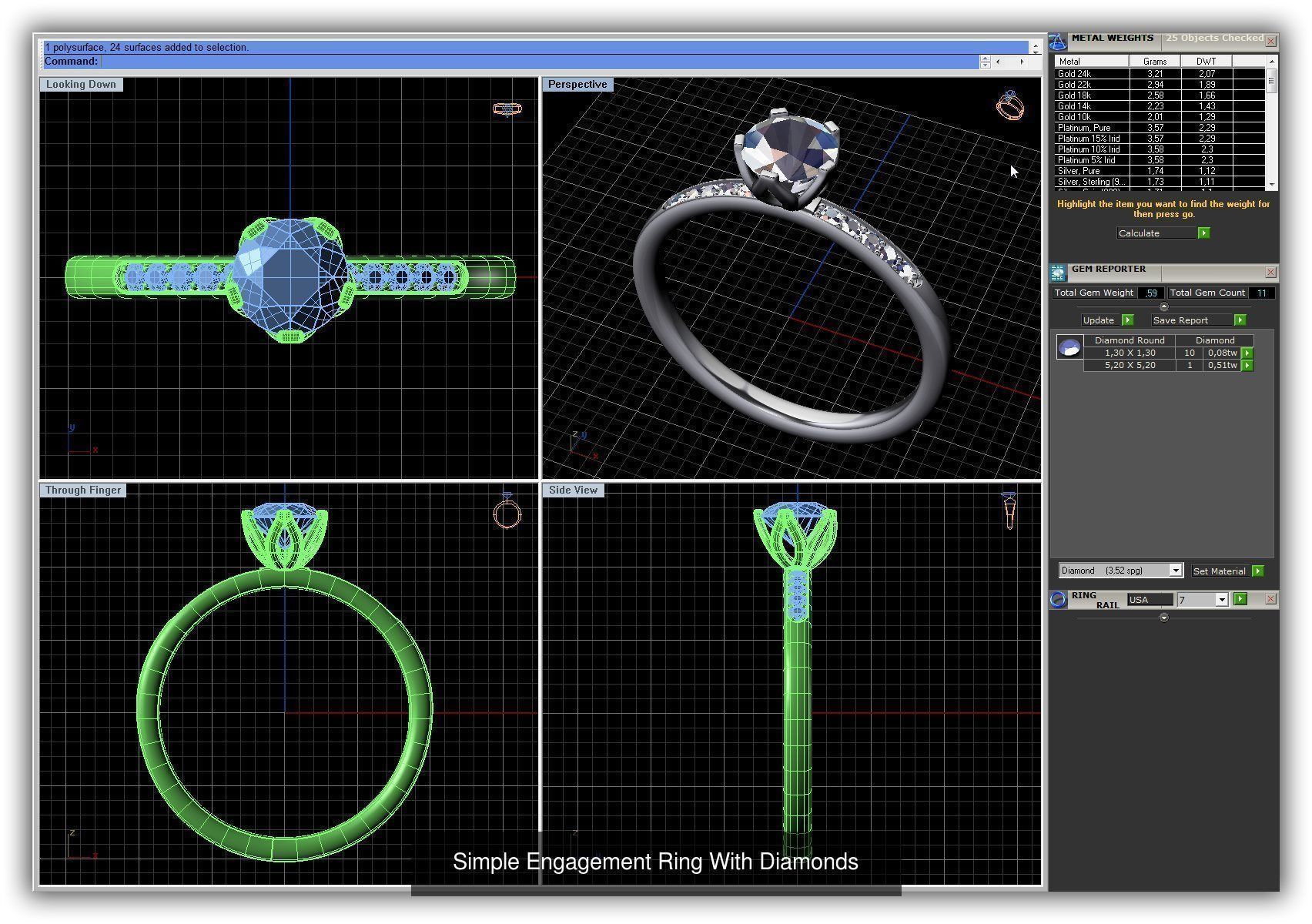 3DM 493 ENGAGEMENT RING FILES 3D Model Collection_161
