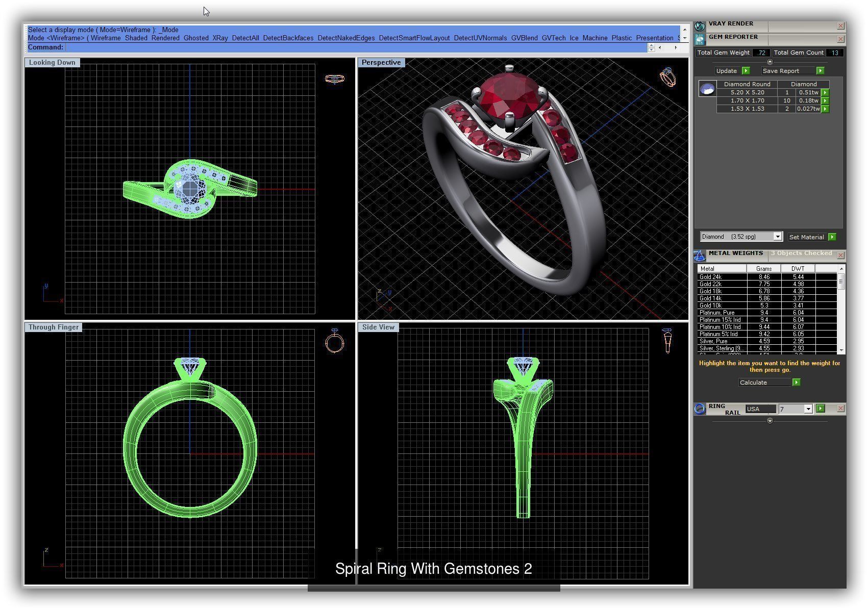 3DM 493 ENGAGEMENT RING FILES 3D Model Collection_203