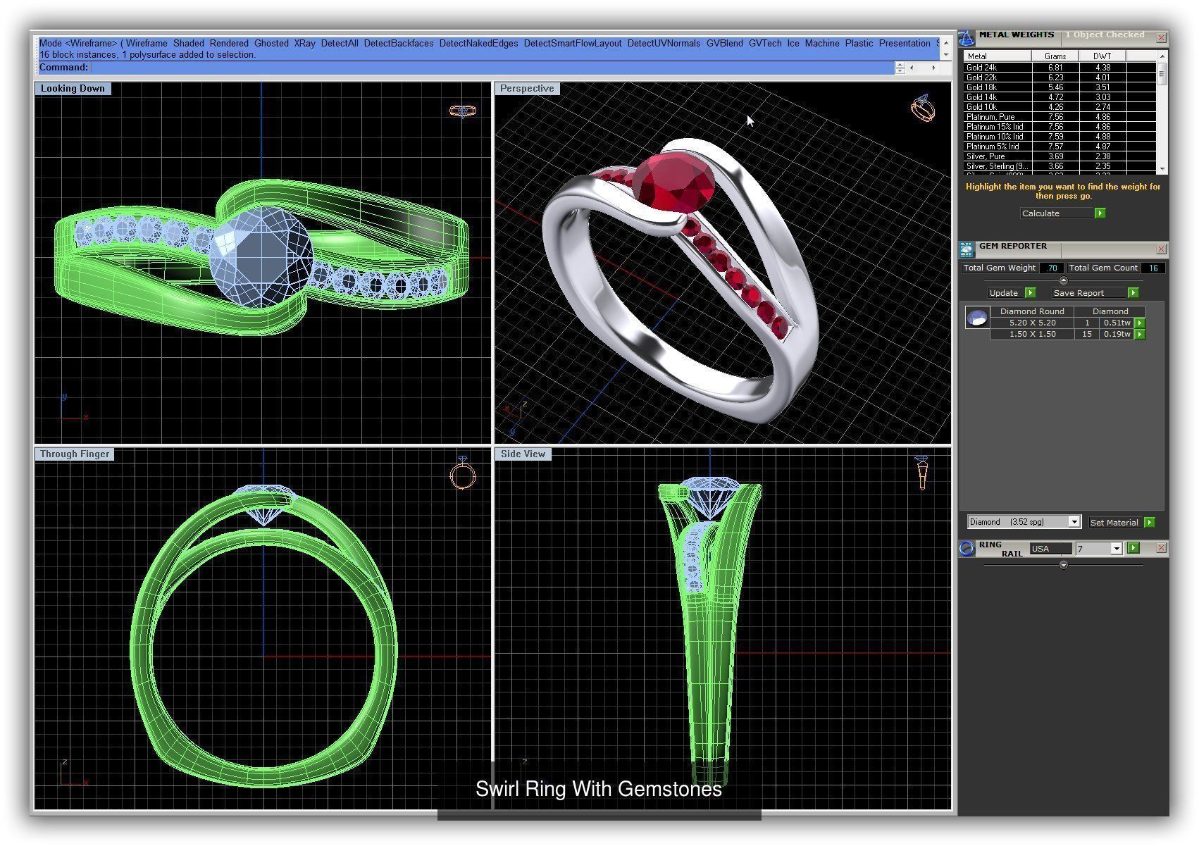 3DM 493 ENGAGEMENT RING FILES 3D Model Collection_215