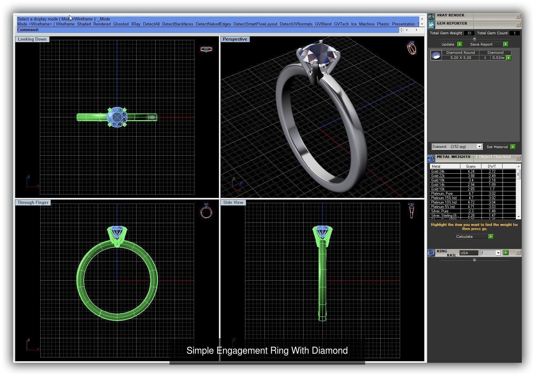 3DM 493 ENGAGEMENT RING FILES 3D Model Collection_118