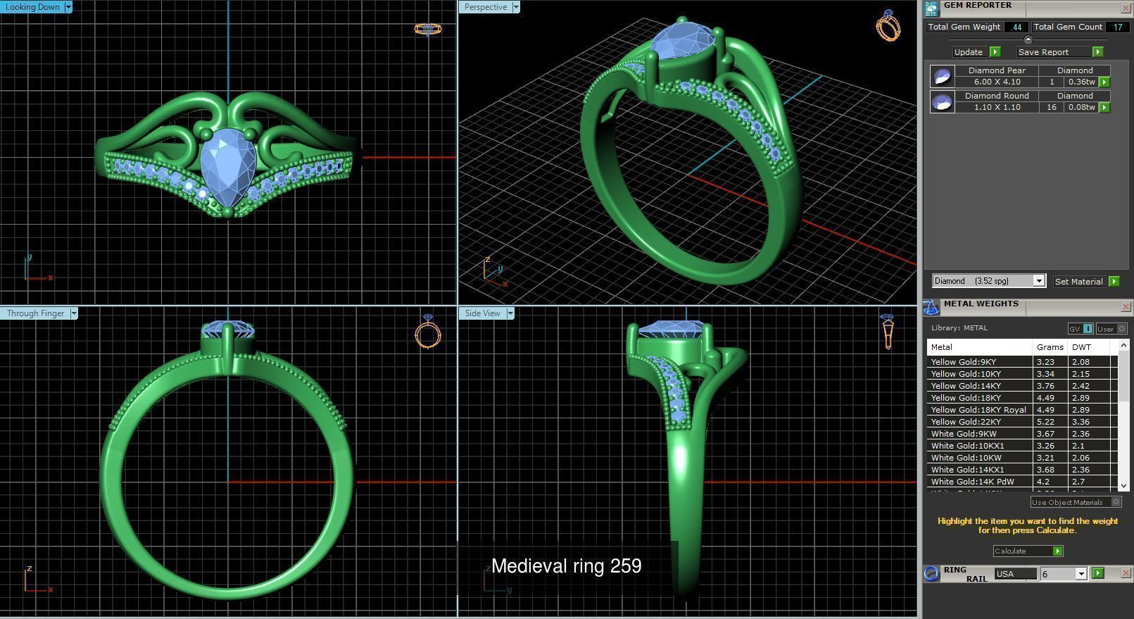 3DM 493 ENGAGEMENT RING FILES 3D Model Collection_83