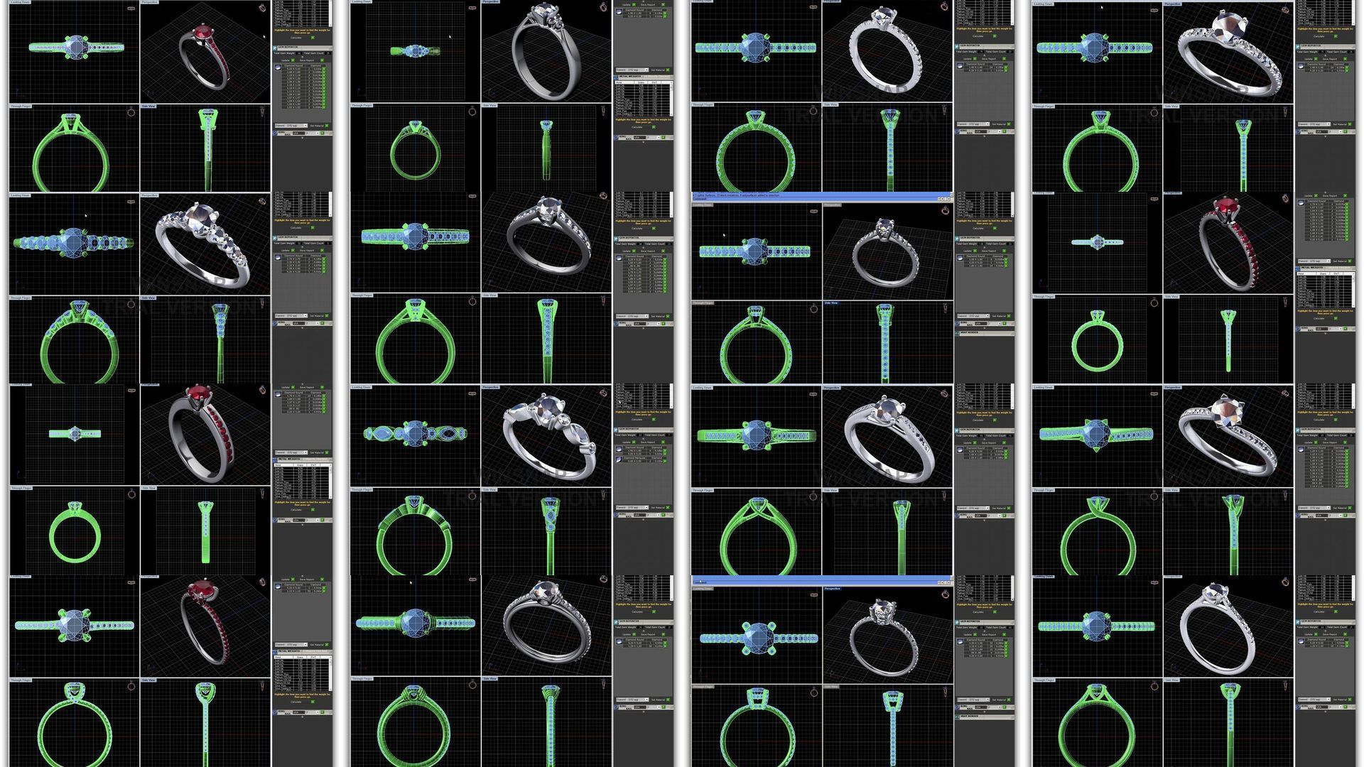 3DM 493 ENGAGEMENT RING FILES 3D Model Collection_13