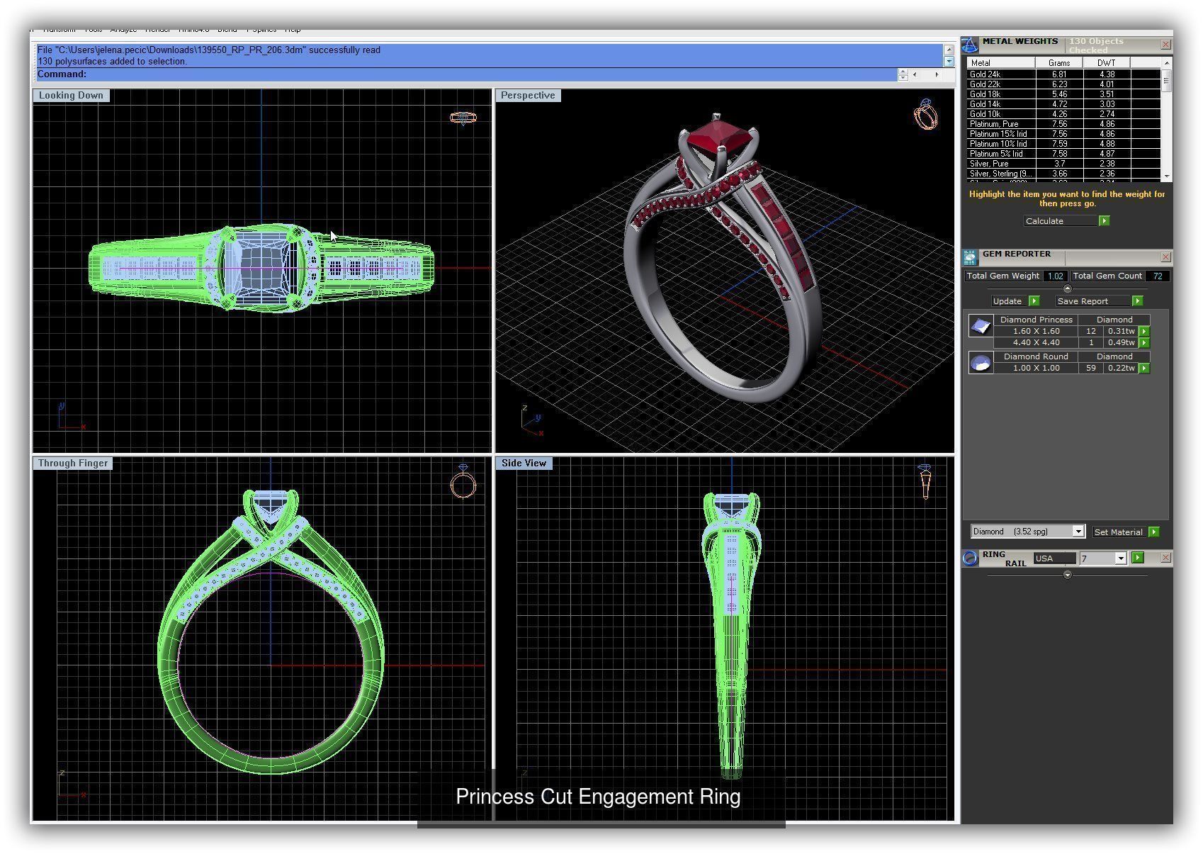 3DM 493 ENGAGEMENT RING FILES 3D Model Collection_223