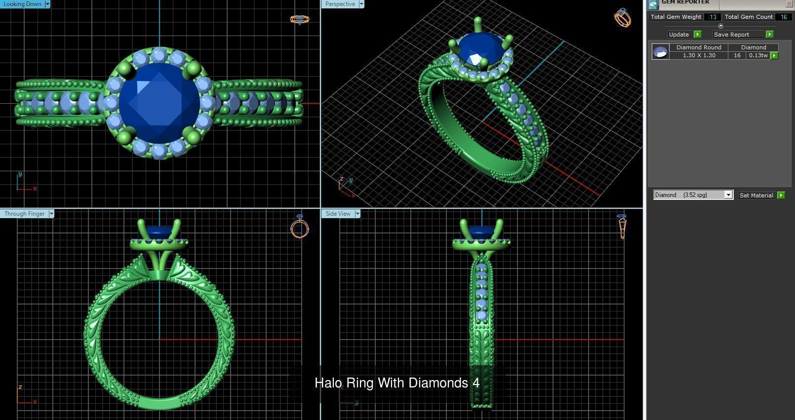 3DM 493 ENGAGEMENT RING FILES 3D Model Collection_95