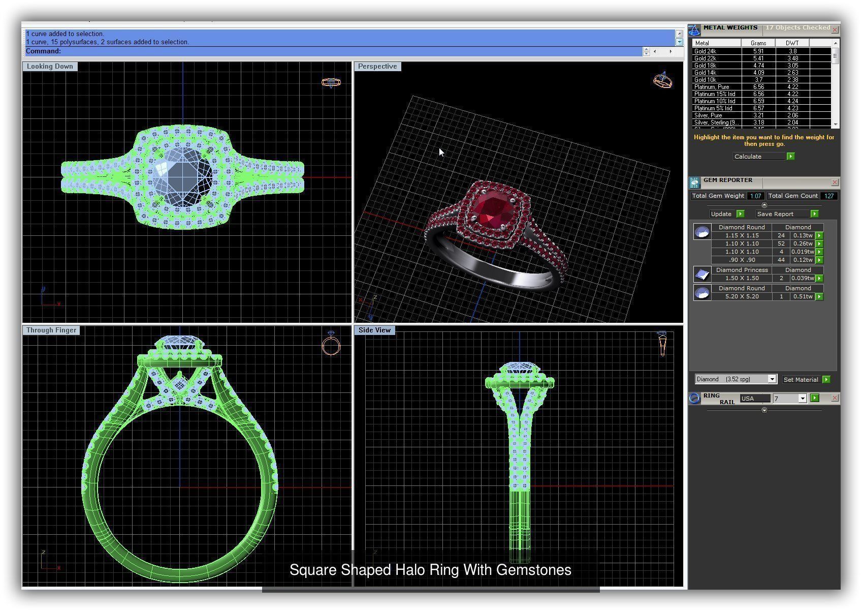 3DM 493 ENGAGEMENT RING FILES 3D Model Collection_242