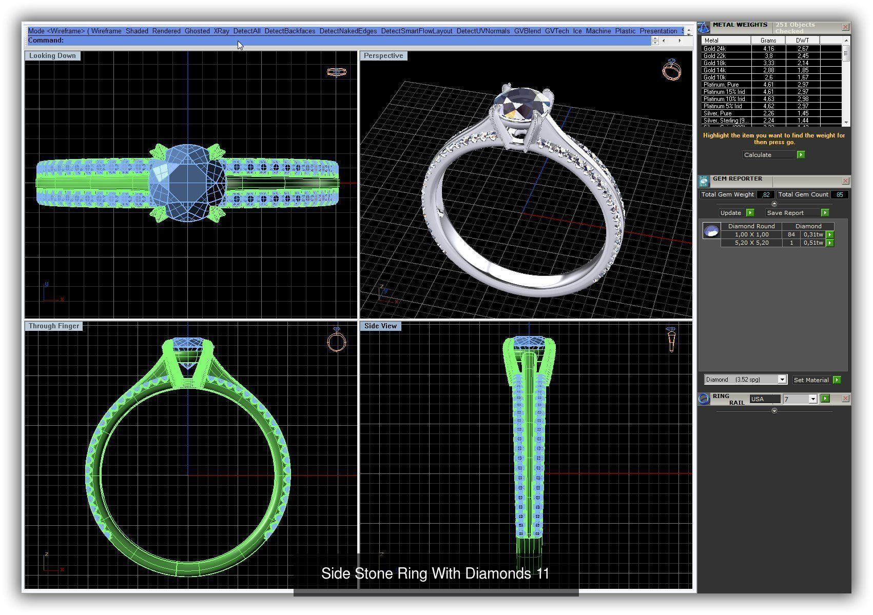 3DM 493 ENGAGEMENT RING FILES 3D Model Collection_200