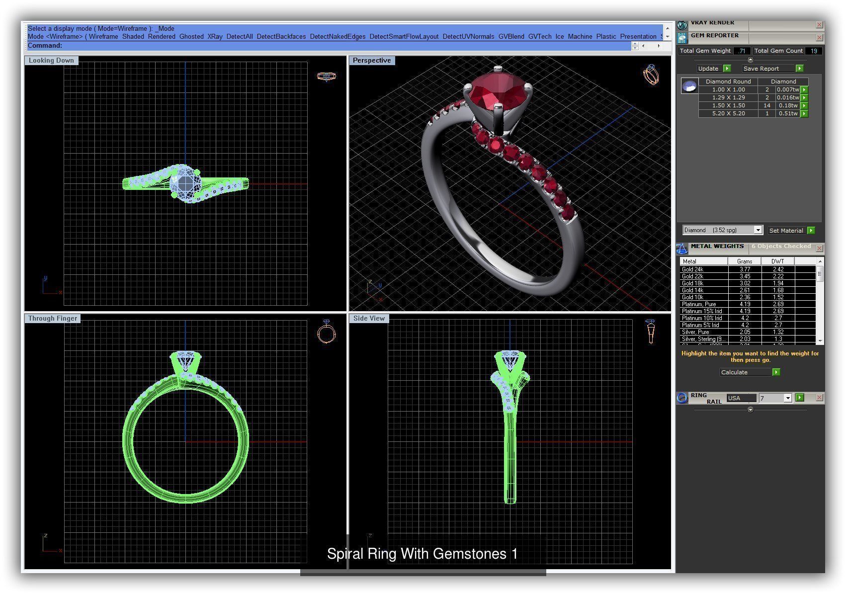 3DM 493 ENGAGEMENT RING FILES 3D Model Collection_189