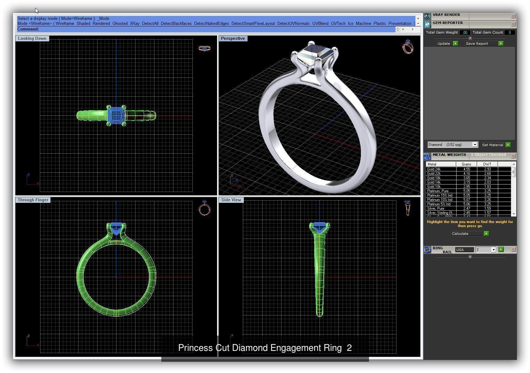 3DM 493 ENGAGEMENT RING FILES 3D Model Collection_139