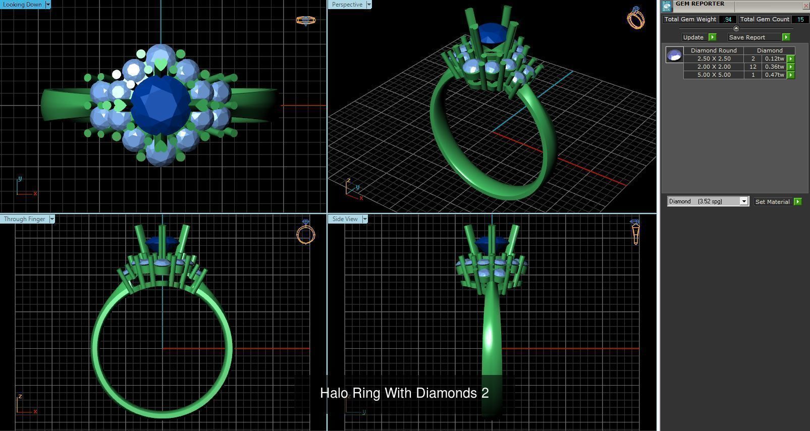 3DM 493 ENGAGEMENT RING FILES 3D Model Collection_91