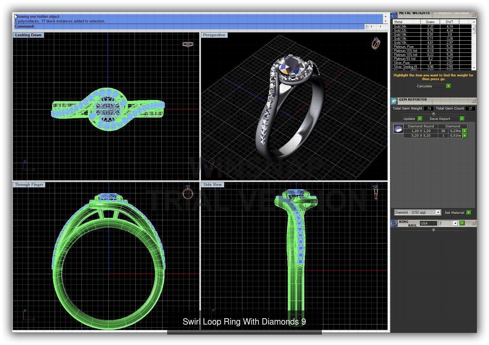 3DM 493 ENGAGEMENT RING FILES 3D Model Collection_156