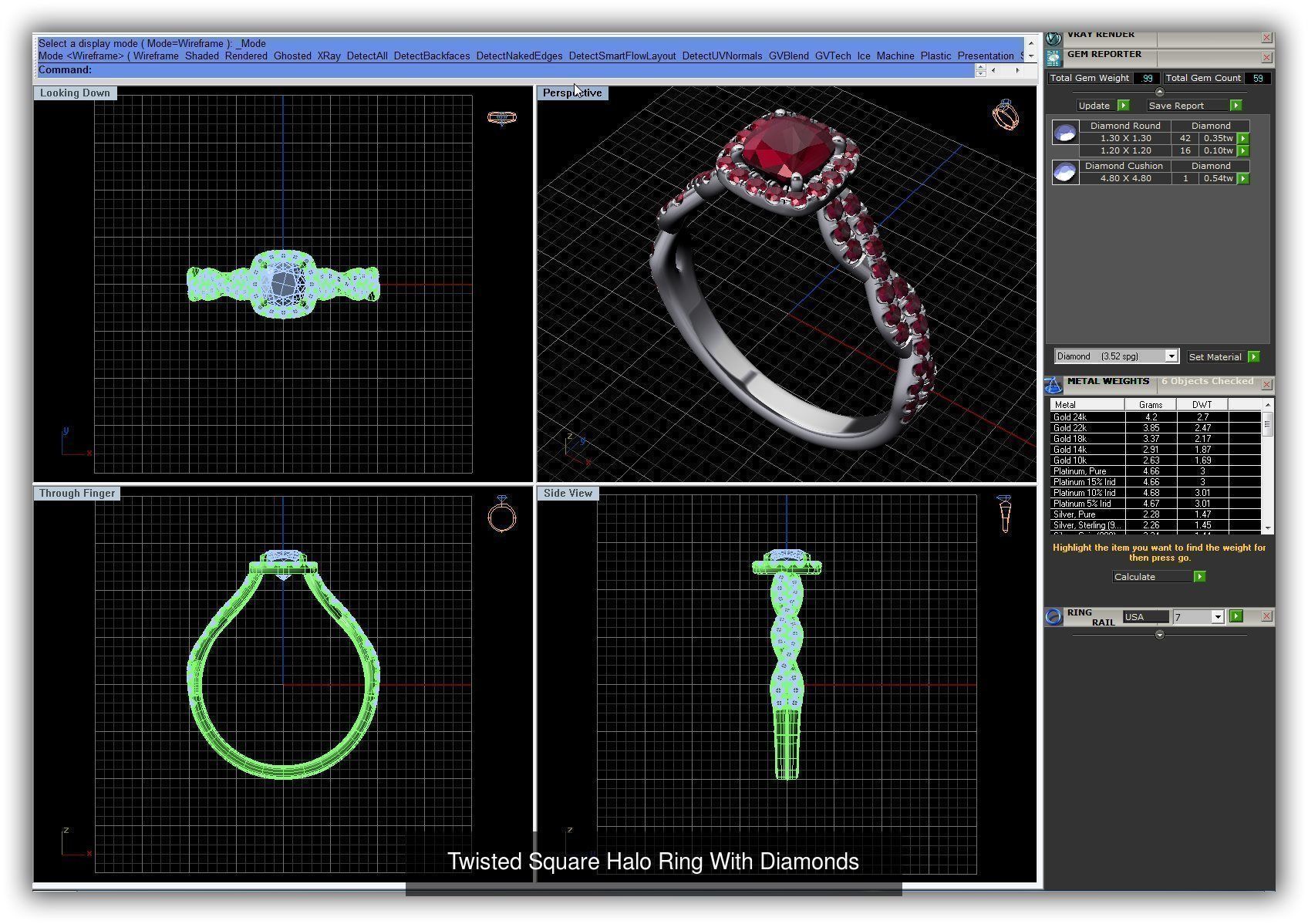 3DM 493 ENGAGEMENT RING FILES 3D Model Collection_226