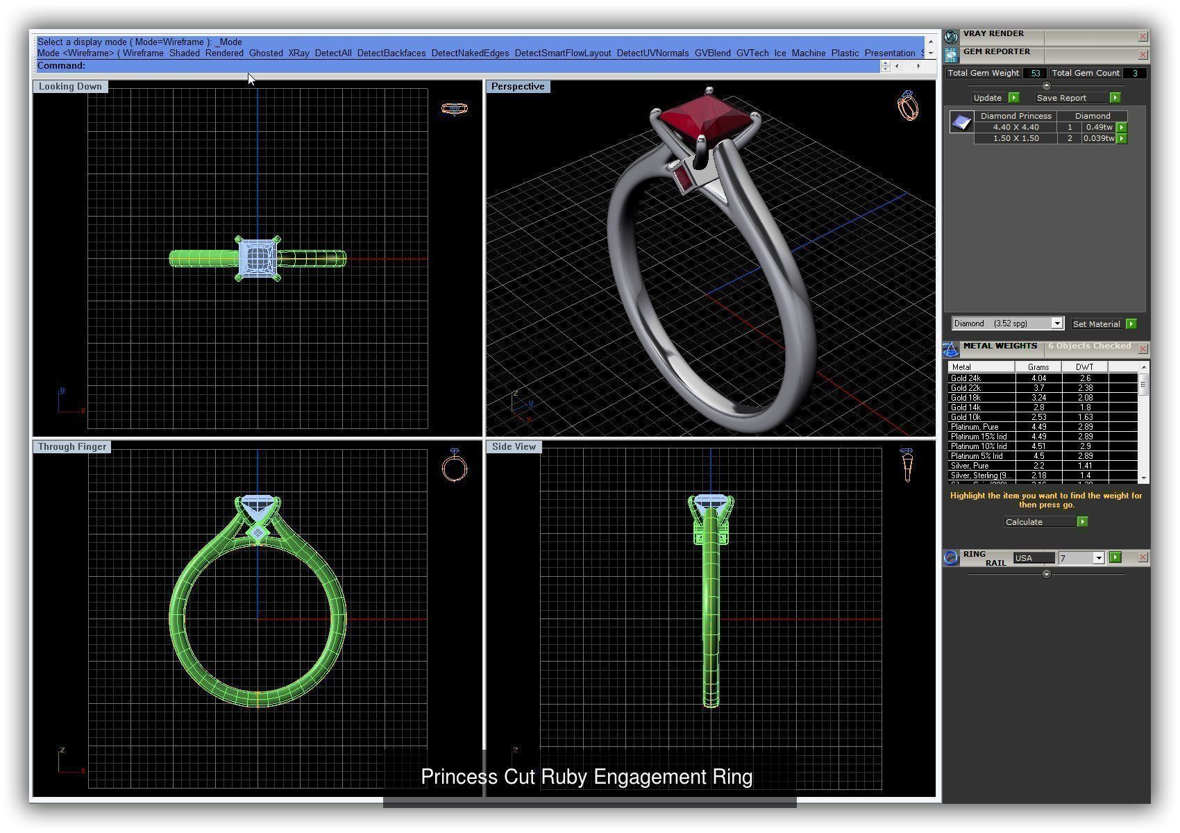 3DM 493 ENGAGEMENT RING FILES 3D Model Collection_141