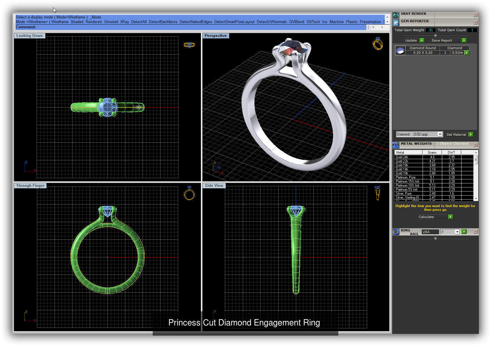 3DM 493 ENGAGEMENT RING FILES 3D Model Collection_116