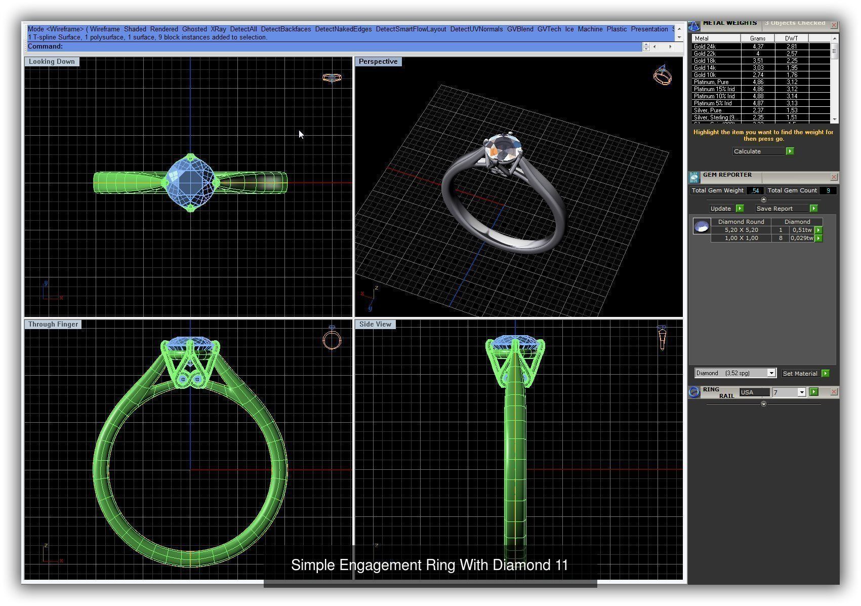 3DM 493 ENGAGEMENT RING FILES 3D Model Collection_132