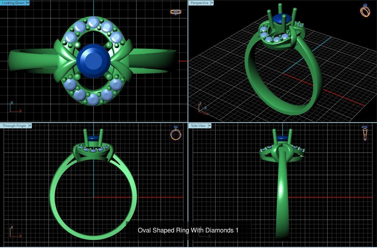 3DM 493 ENGAGEMENT RING FILES 3D Model Collection_94