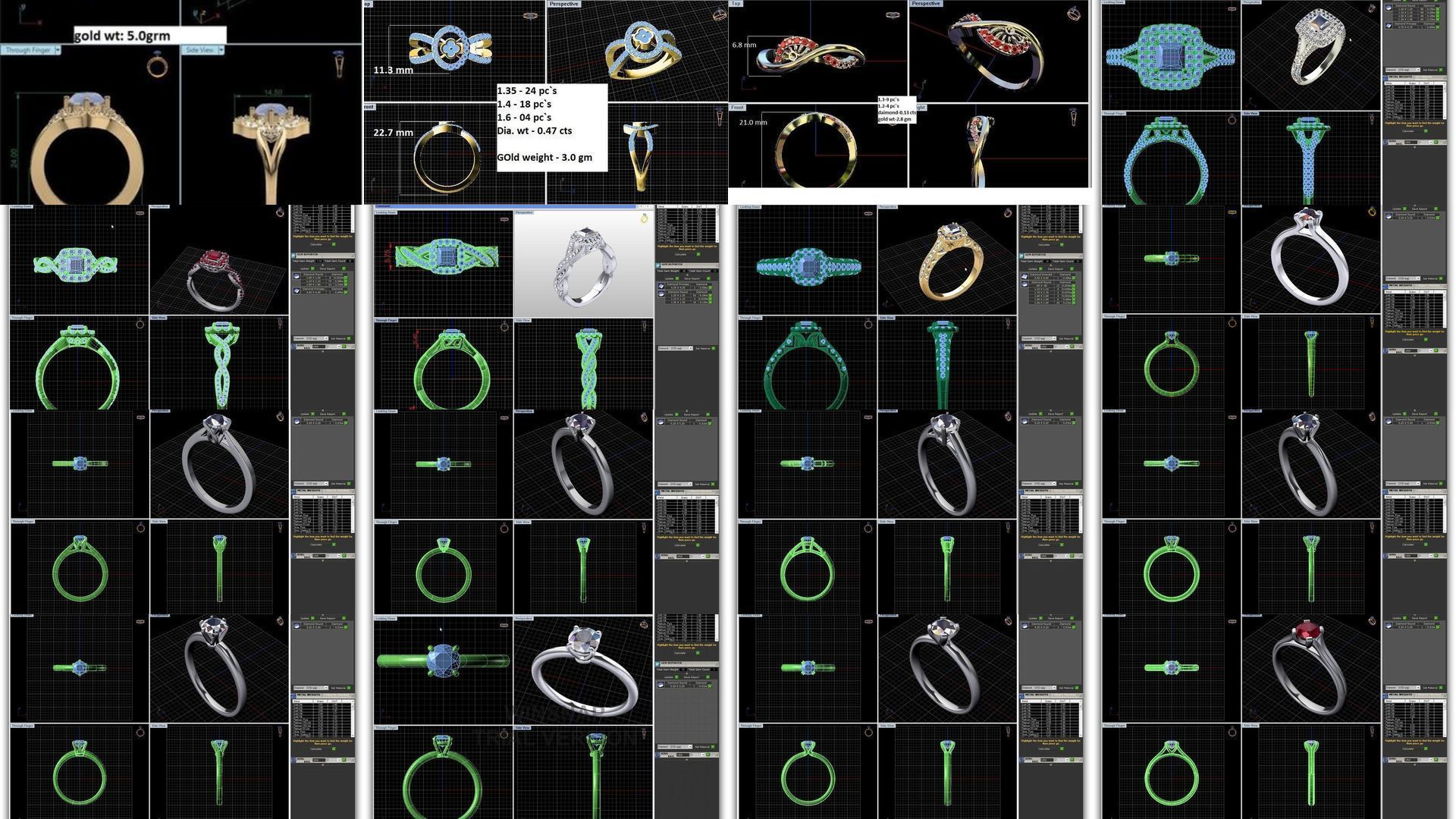 3DM 493 ENGAGEMENT RING FILES 3D Model Collection_11