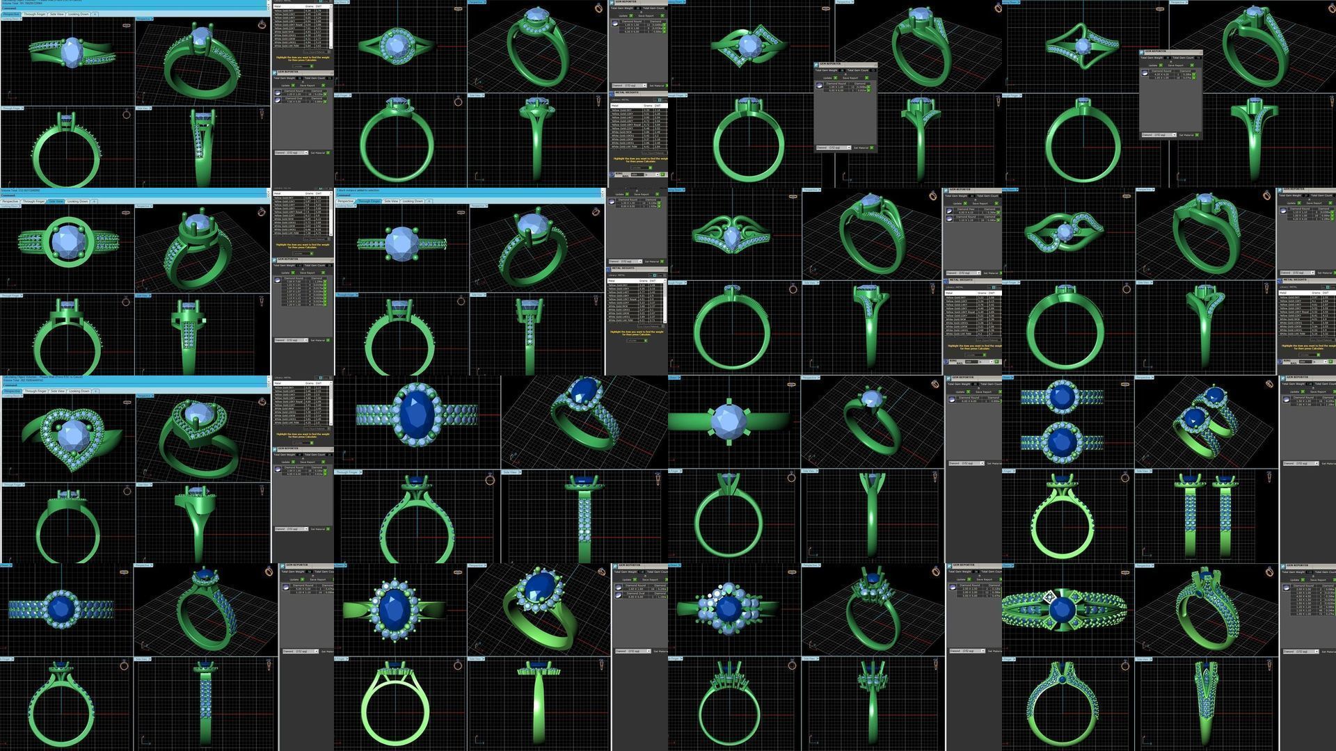 3DM 493 ENGAGEMENT RING FILES 3D Model Collection_9