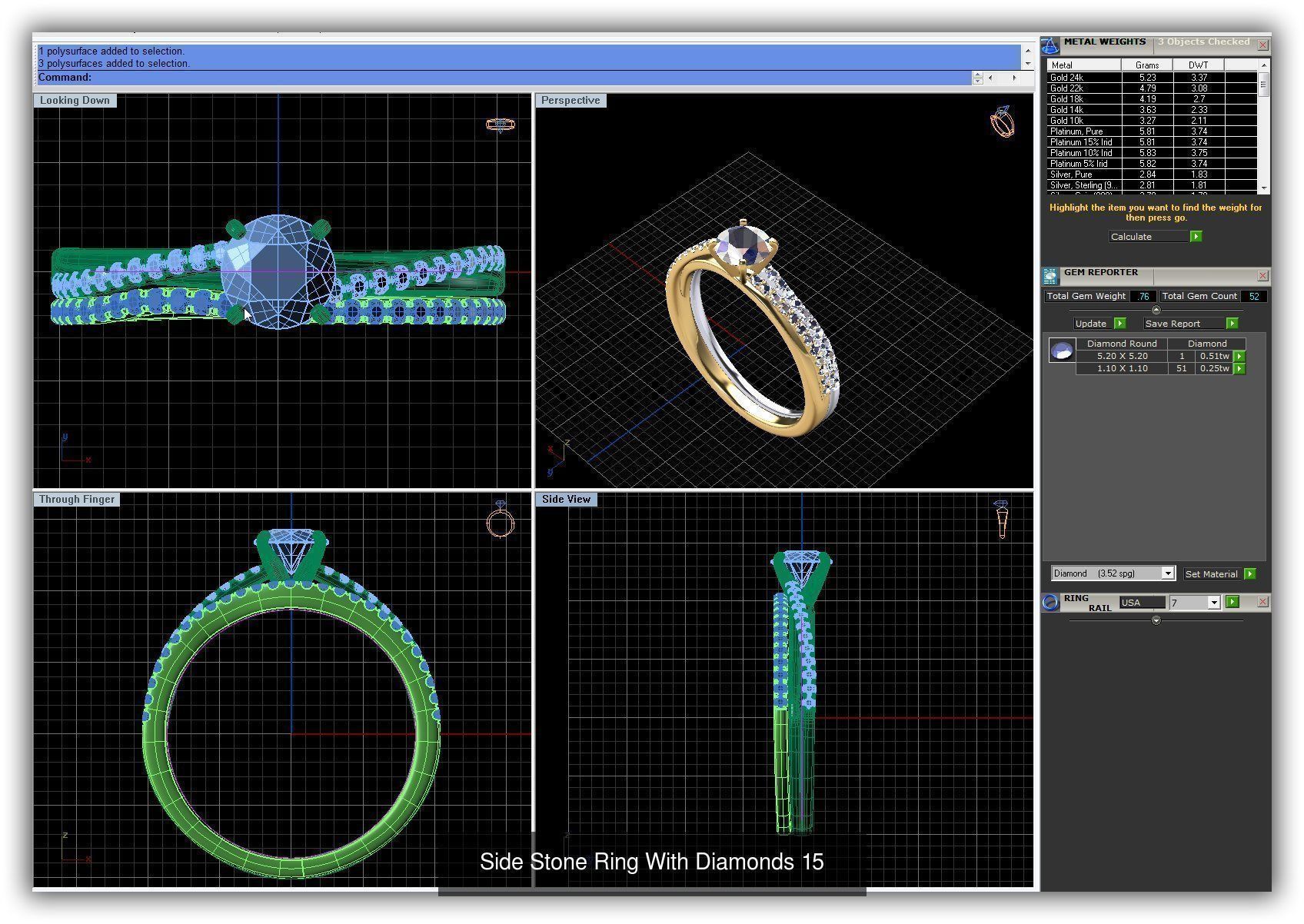 3DM 493 ENGAGEMENT RING FILES 3D Model Collection_247