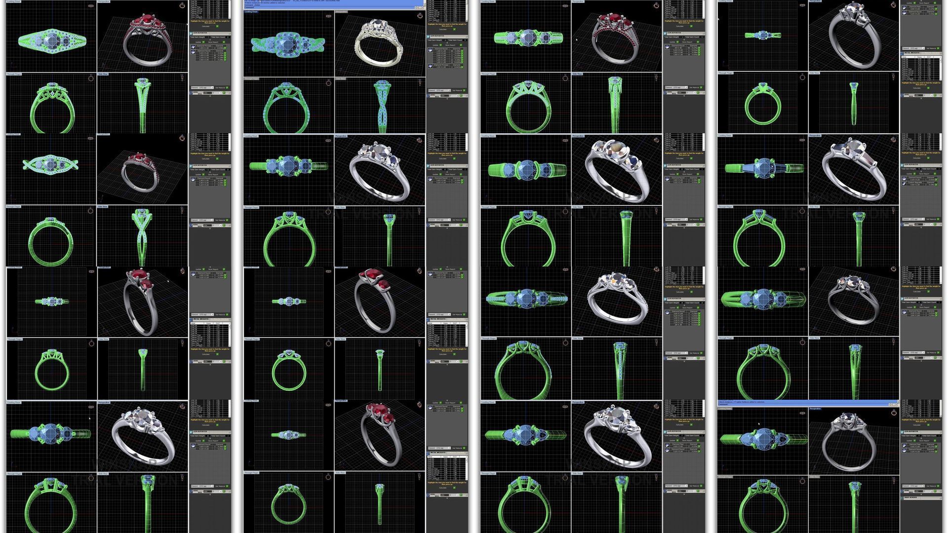 3DM 493 ENGAGEMENT RING FILES 3D Model Collection_65