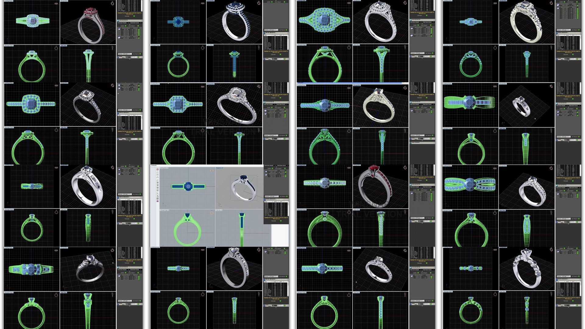 3DM 493 ENGAGEMENT RING FILES 3D Model Collection_50