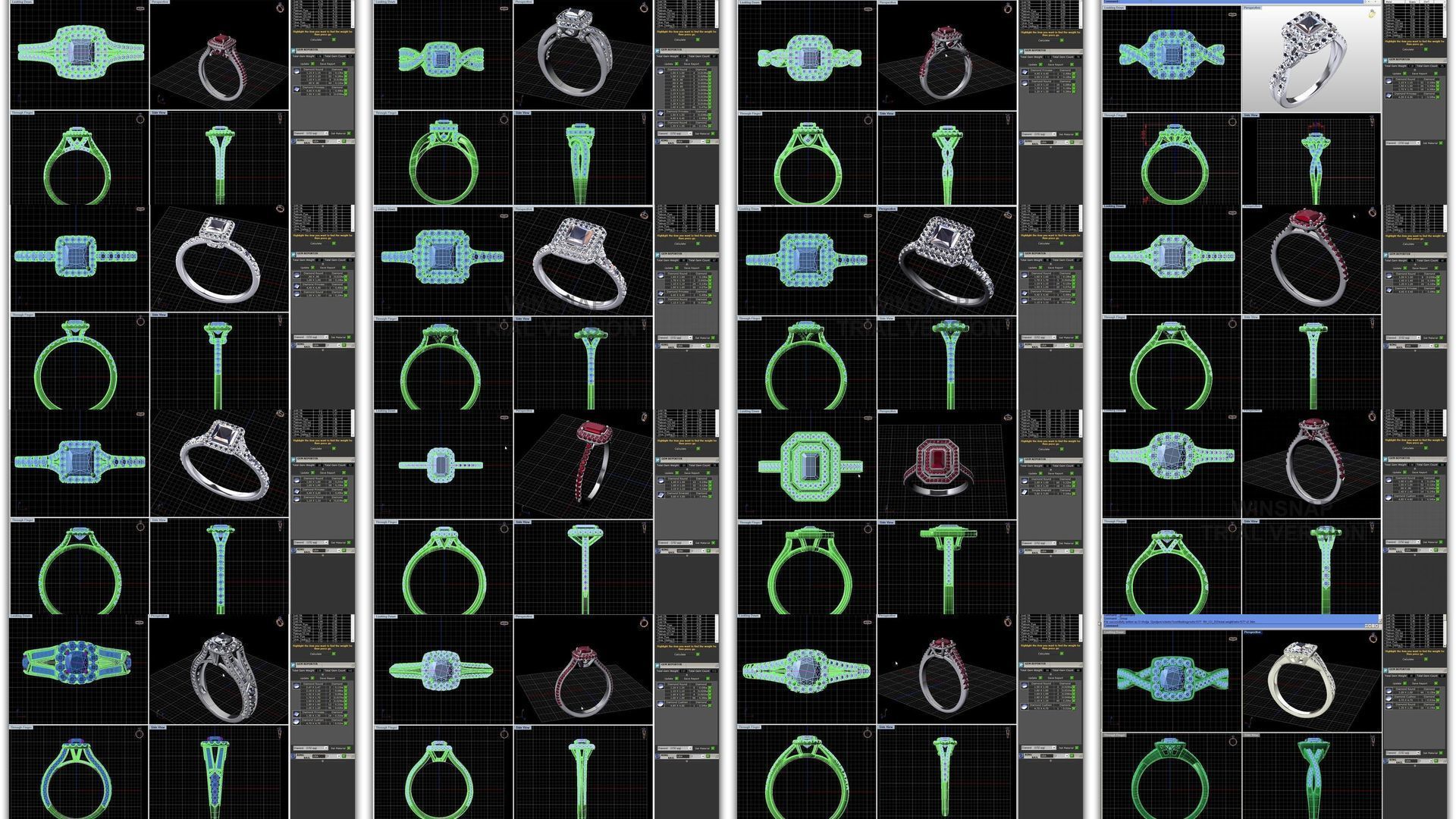 3DM 493 ENGAGEMENT RING FILES 3D Model Collection_47